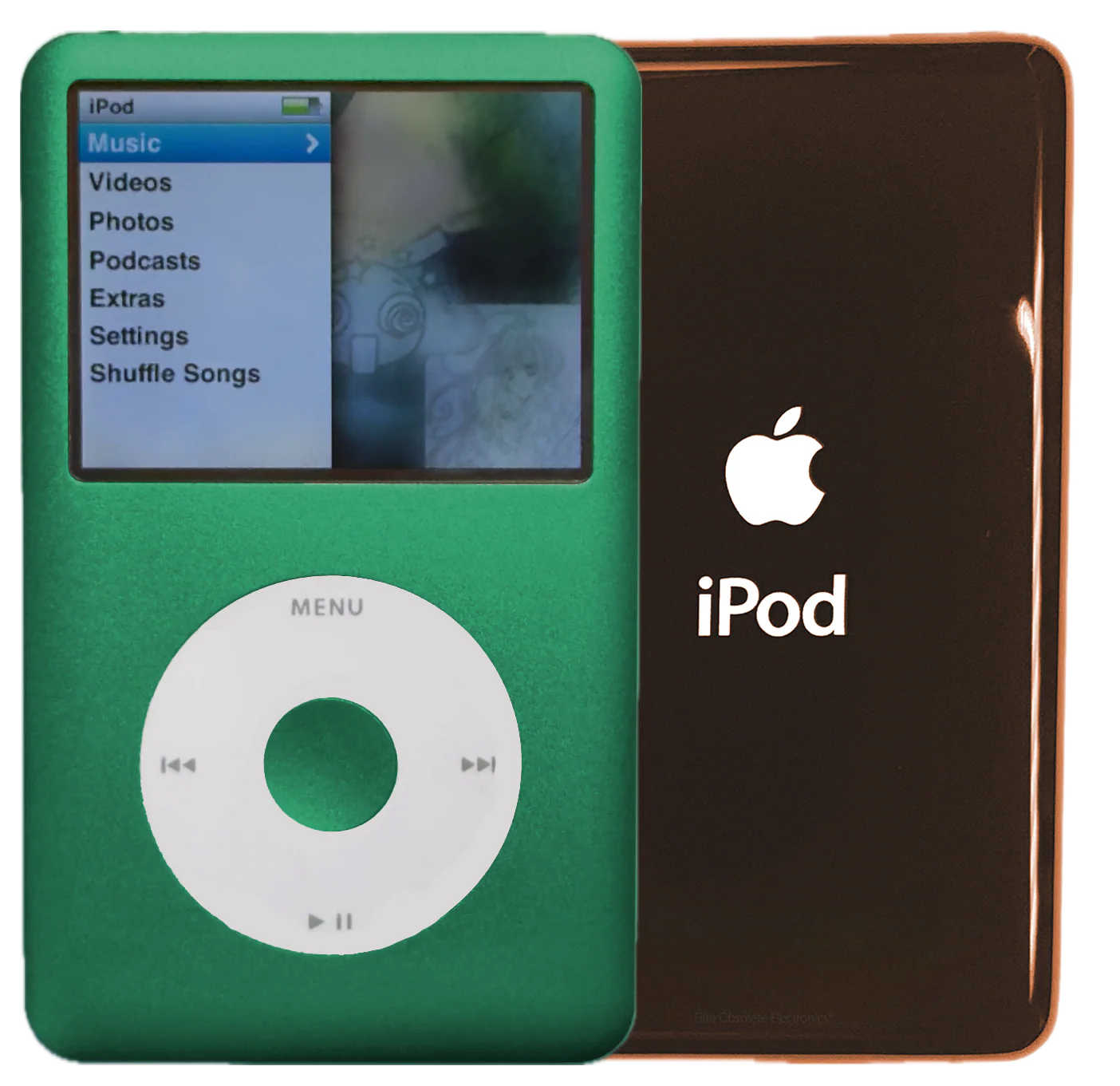 New Apple iPod Classic 6th & 7th Generation Green Metal / White / Green Metal (Rose Gold)