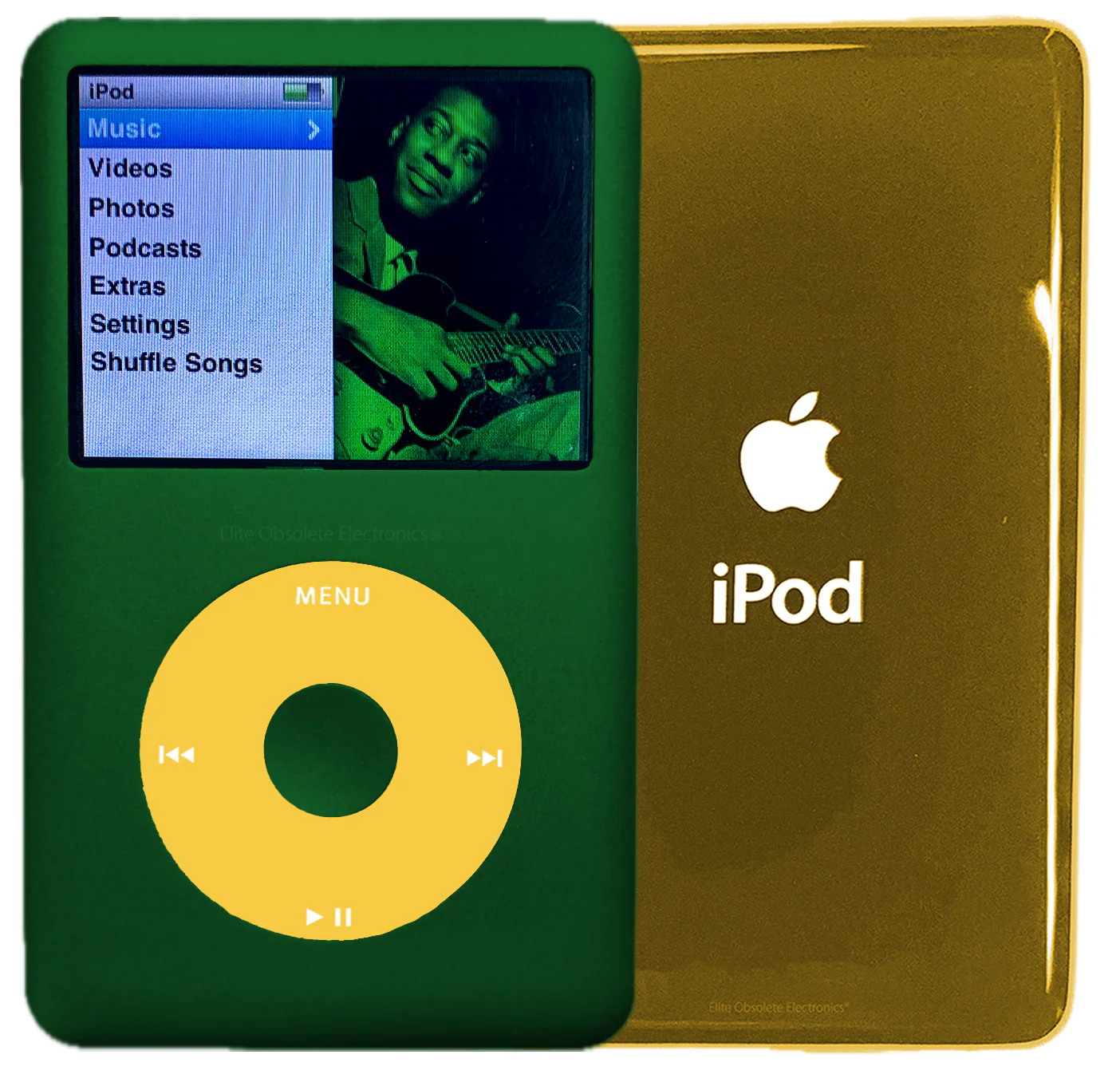 New Apple iPod Classic 6th & 7th Generation Jungle Green Metal / Yellow / Jungle Green Metal (Gold)