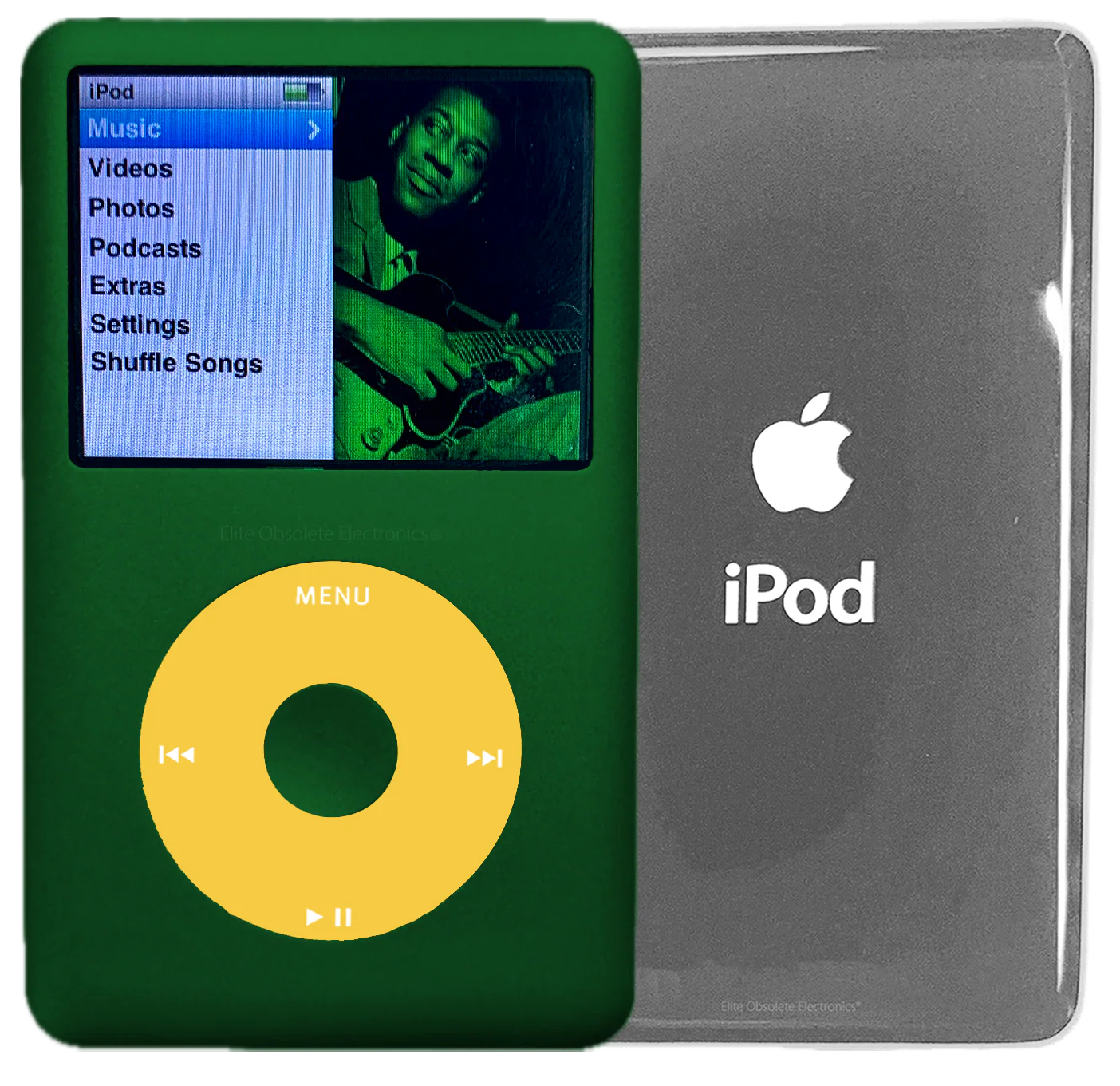 New Apple iPod Classic 6th & 7th Generation Jungle Green Metal / Yellow / Jungle Green Metal (Silver)