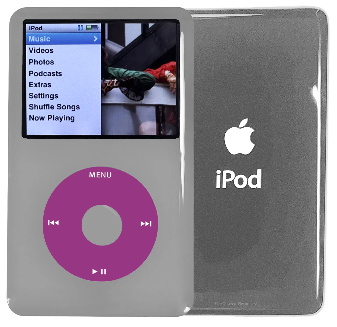 New Apple iPod Classic 6th & 7th Generation Grey Plastic / Pink / Grey Plastic (Silver)