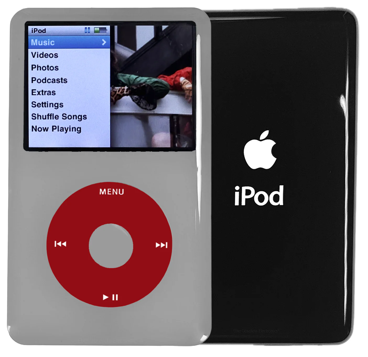 New Apple iPod Classic 6th & 7th Generation Grey Plastic / Red / Grey Plastic (Black)