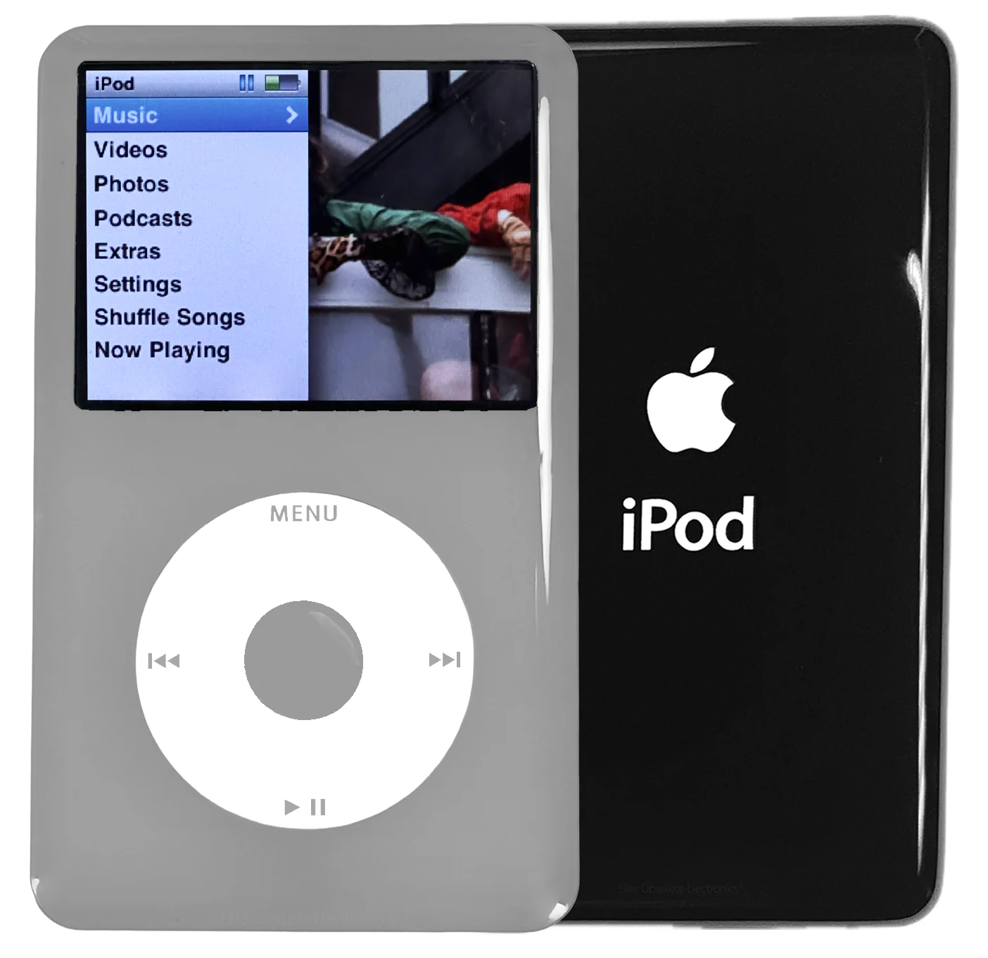 New Apple iPod Classic 6th & 7th Generation Grey Plastic / White / Grey Plastic (Black)