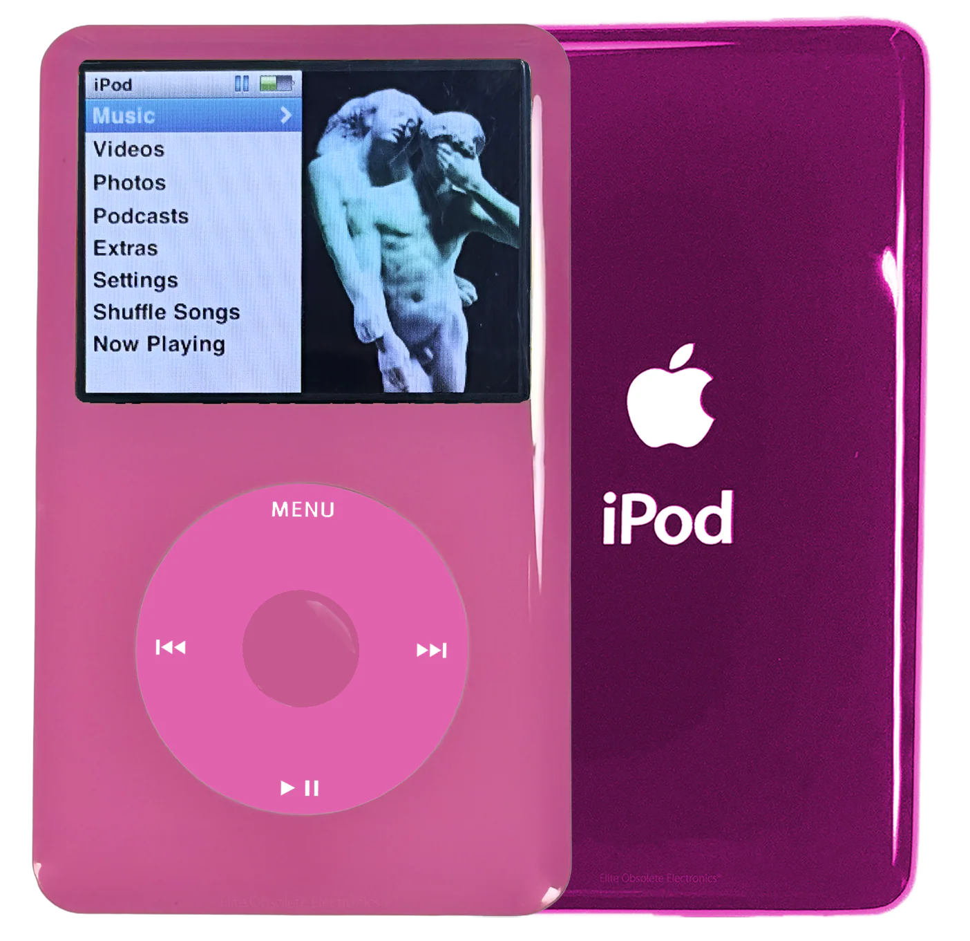 New Apple iPod Classic 6th & 7th Generation Pink Plastic / Light Pink / Pink Plastic (Hyper Pink)