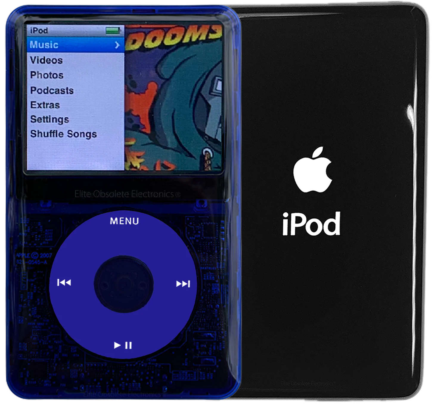 New Apple iPod Classic 6th & 7th Generation Indigo Crystal Plastic / Blue / Indigo Crystal (Black)