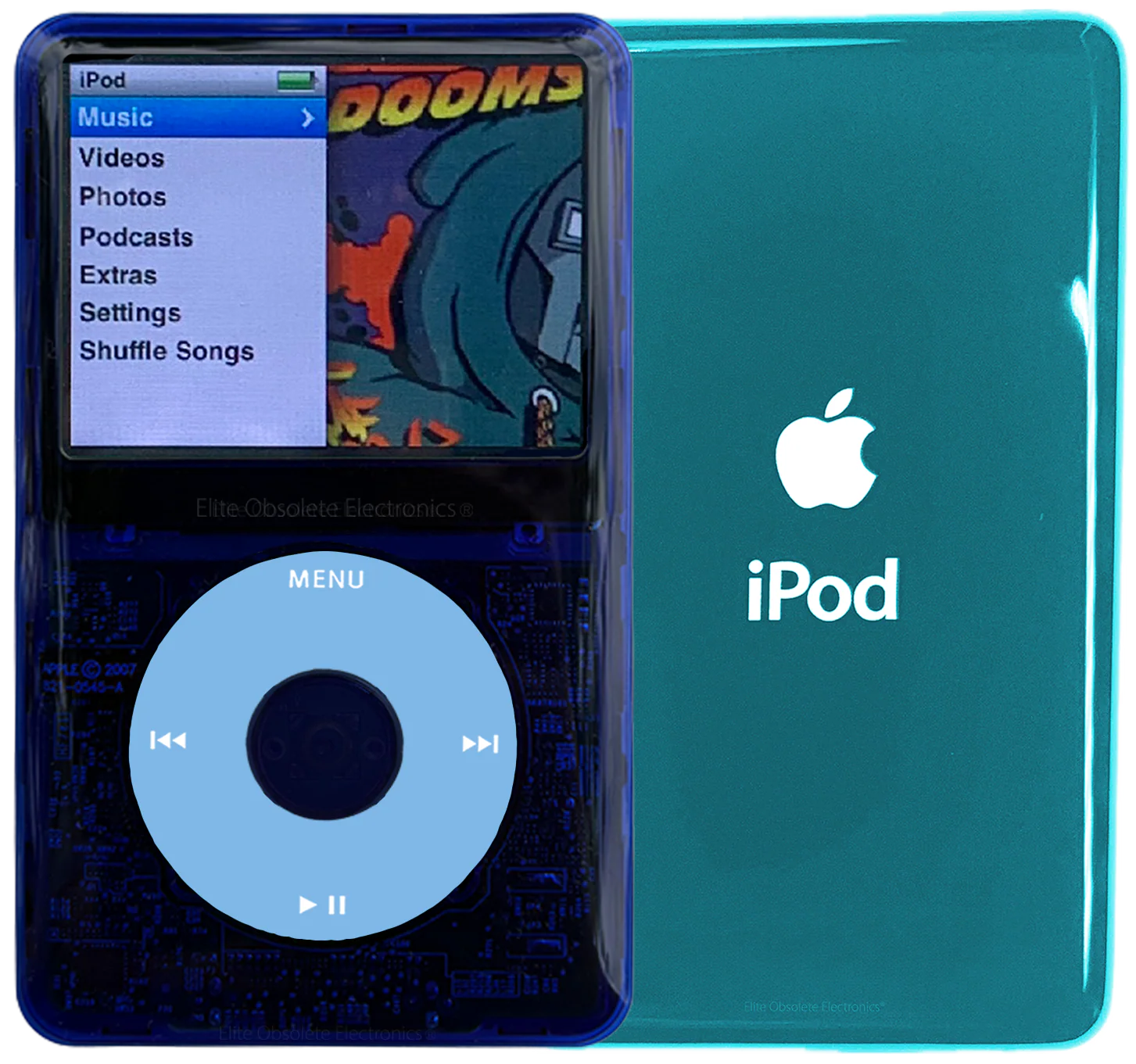 New Apple iPod Classic 6th & 7th Generation Indigo Crystal Plastic / Light Blue / Indigo Crystal (Ocean Blue)