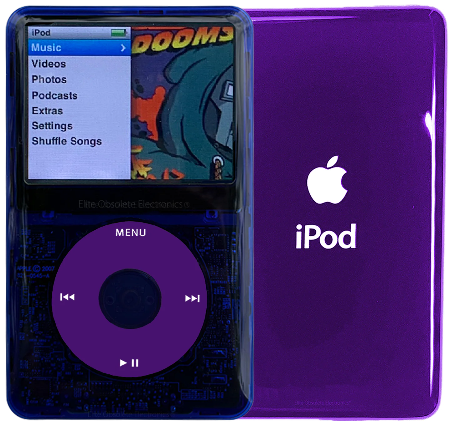 New Apple iPod Classic 6th & 7th Generation Indigo Crystal Plastic / Purple / Indigo Crystal (Midnight Purple)