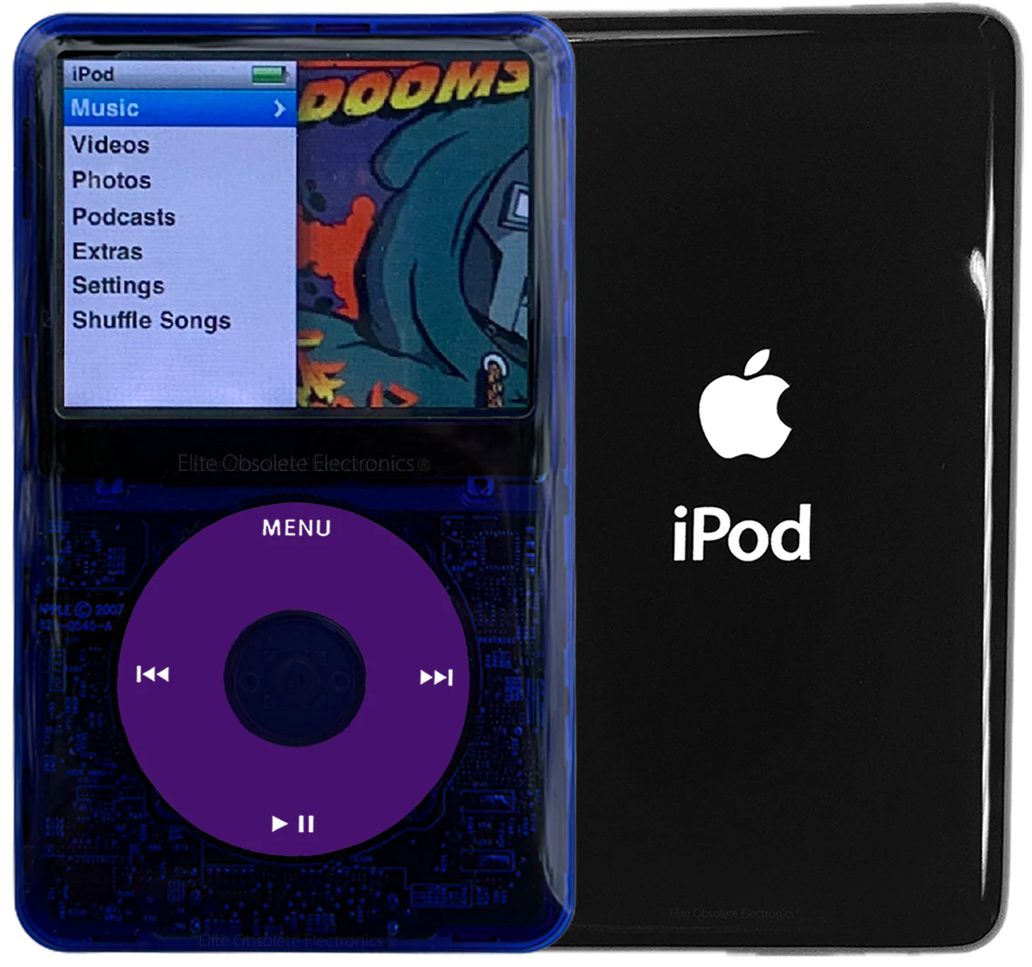 New Apple iPod Classic 6th & 7th Generation Indigo Crystal Plastic / Purple / Indigo Crystal (Black)