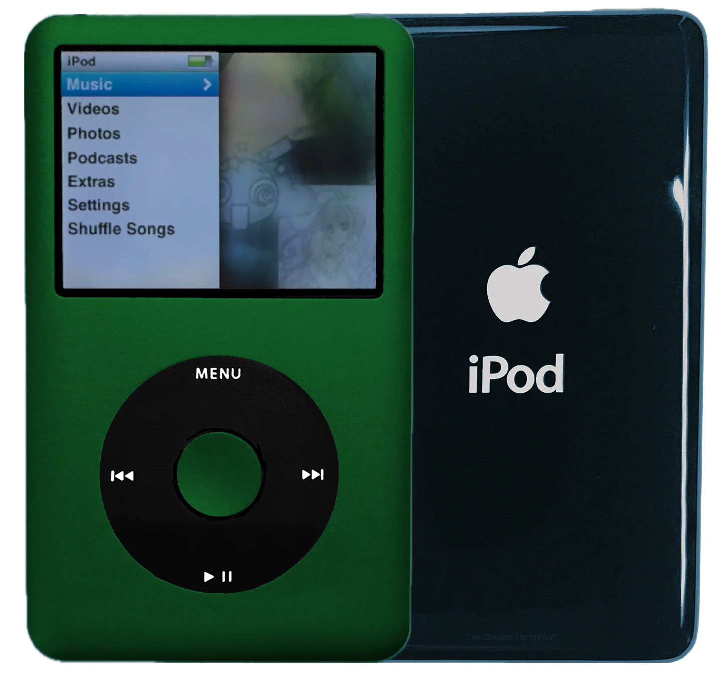 New Apple iPod Classic 6th & 7th Generation Jungle Green / Black / Jungle Green (Storm Cloud)
