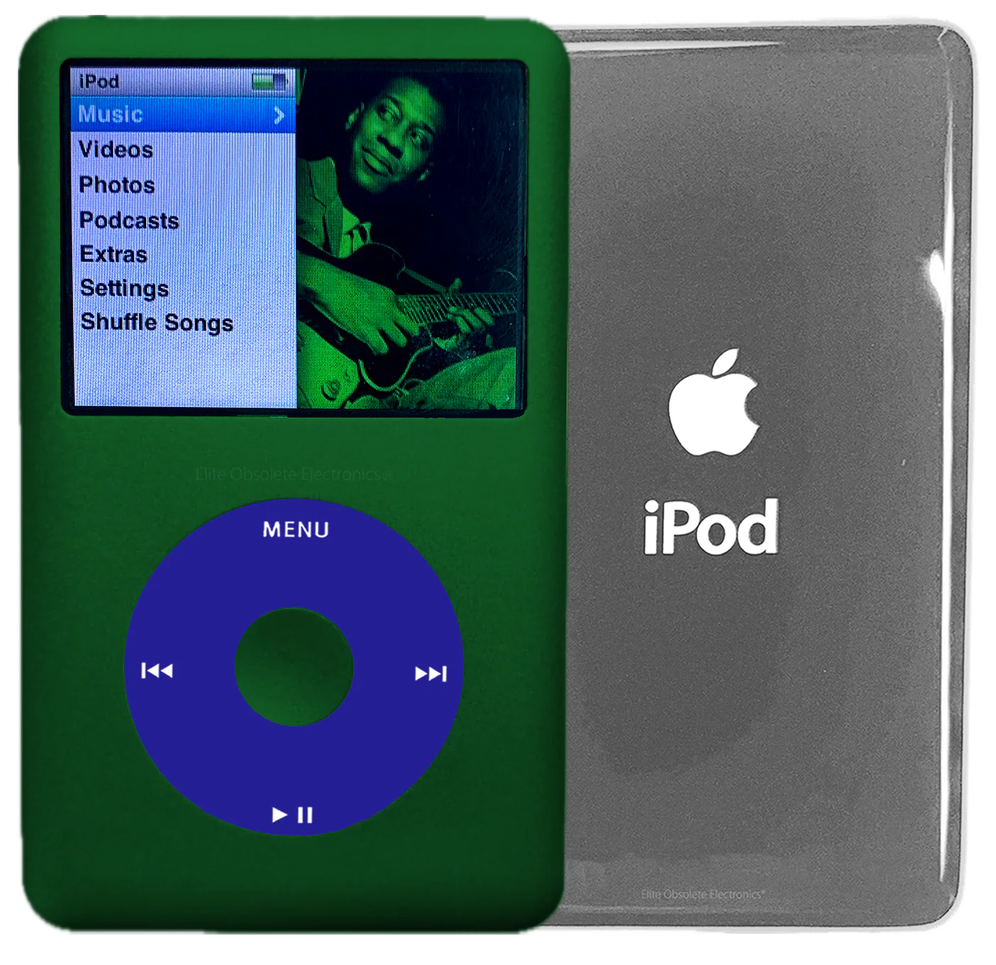 New Apple iPod Classic 6th & 7th Generation Jungle Green Metal / Blue / Jungle Green Metal (Silver)
