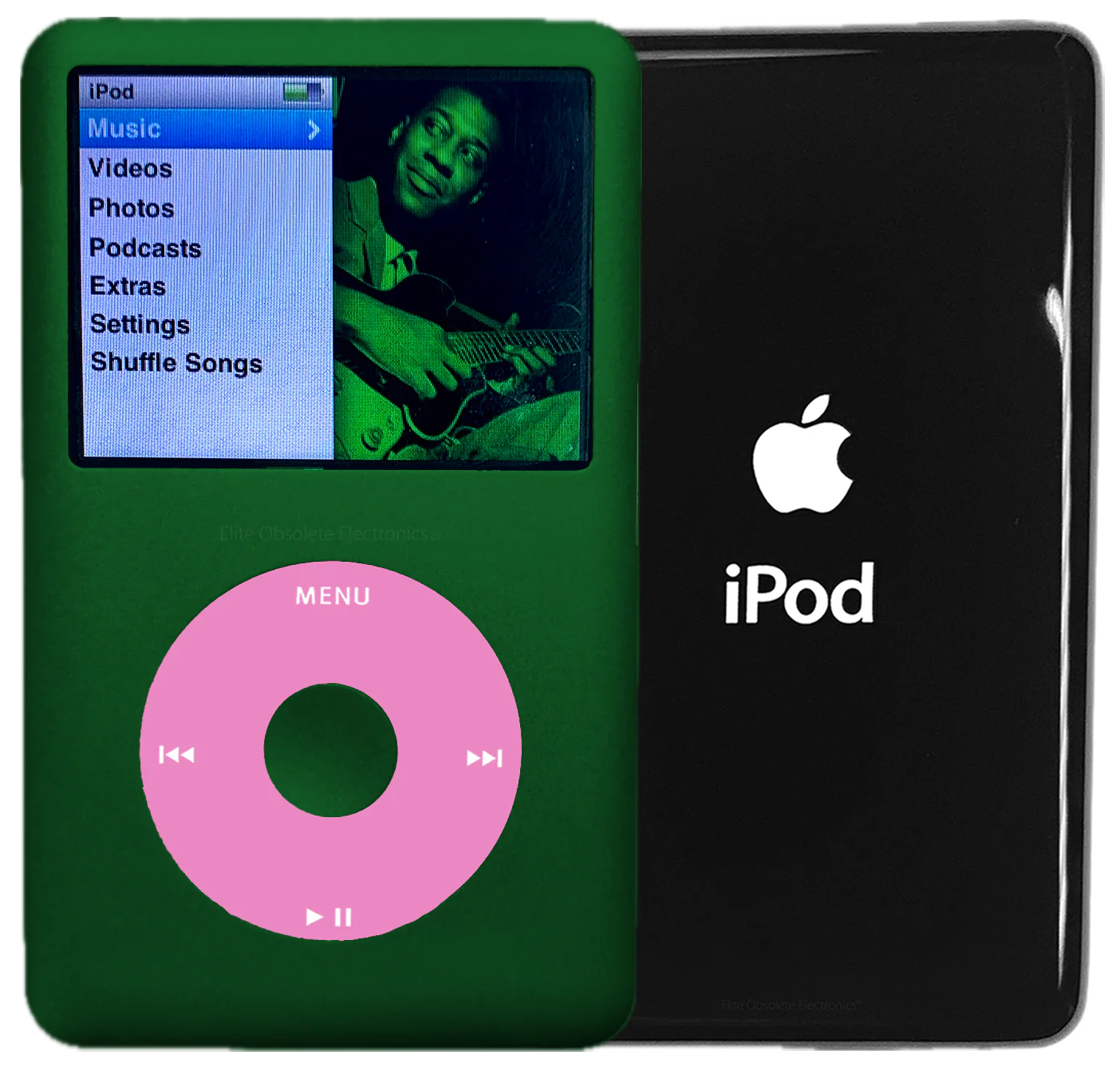 New Apple iPod Classic 6th & 7th Generation Jungle Green Metal / Light Pink / Jungle Green Metal (Black)