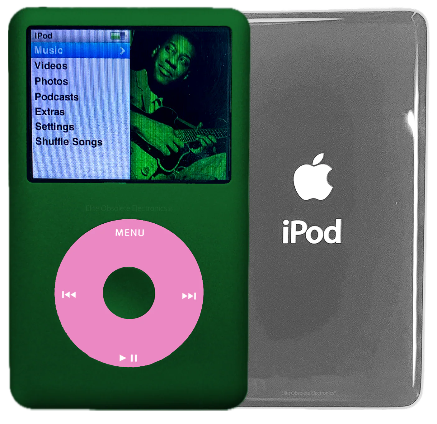 New Apple iPod Classic 6th & 7th Generation Jungle Green Metal / Light Pink / Jungle Green Metal (Silver)