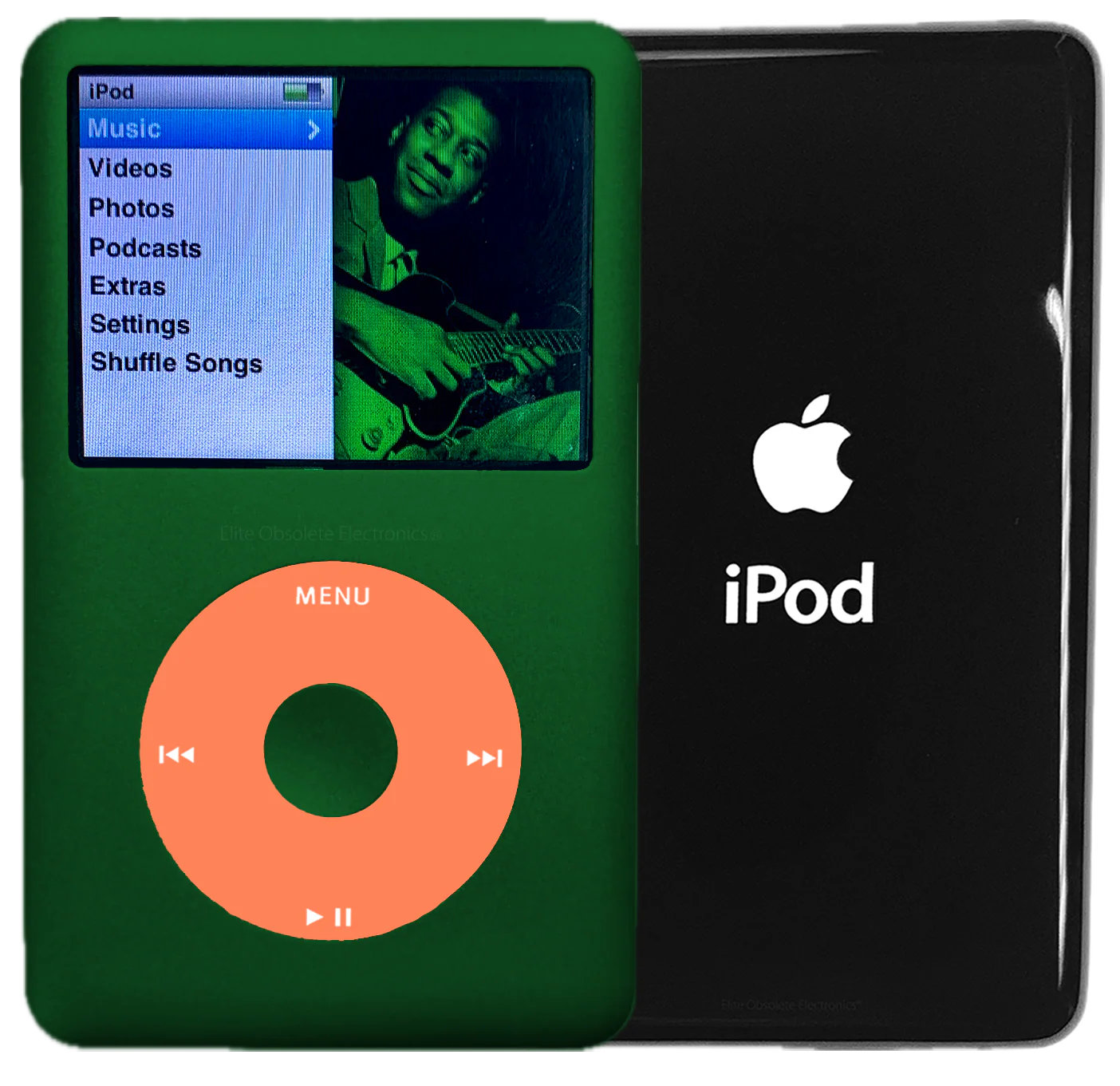 New Apple iPod Classic 6th & 7th Generation Jungle Green Metal / Orange / Jungle Green Metal (Black)