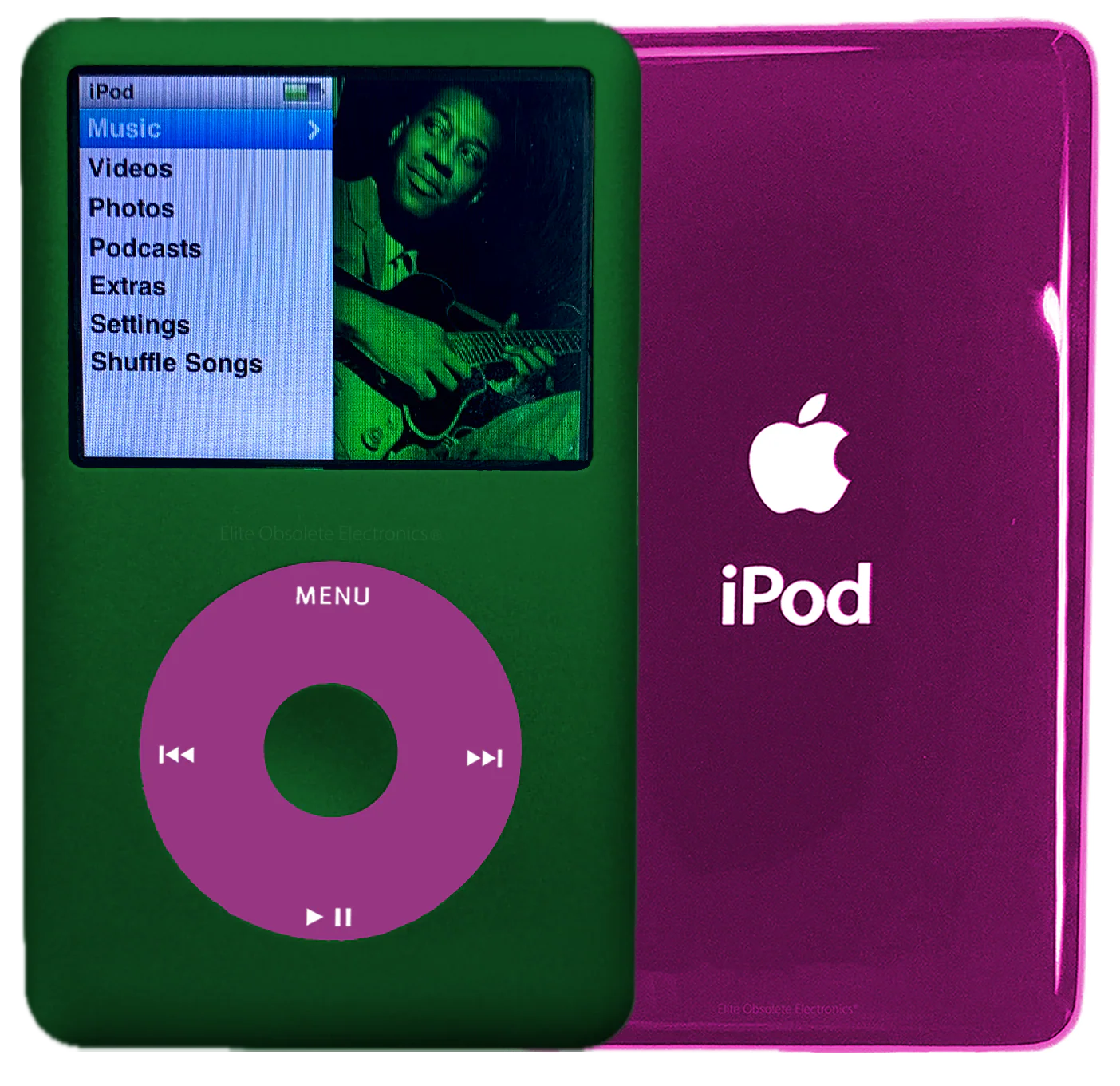New Apple iPod Classic 6th & 7th Generation Jungle Green Metal / Pink / Jungle Green Metal (Hyper Pink)