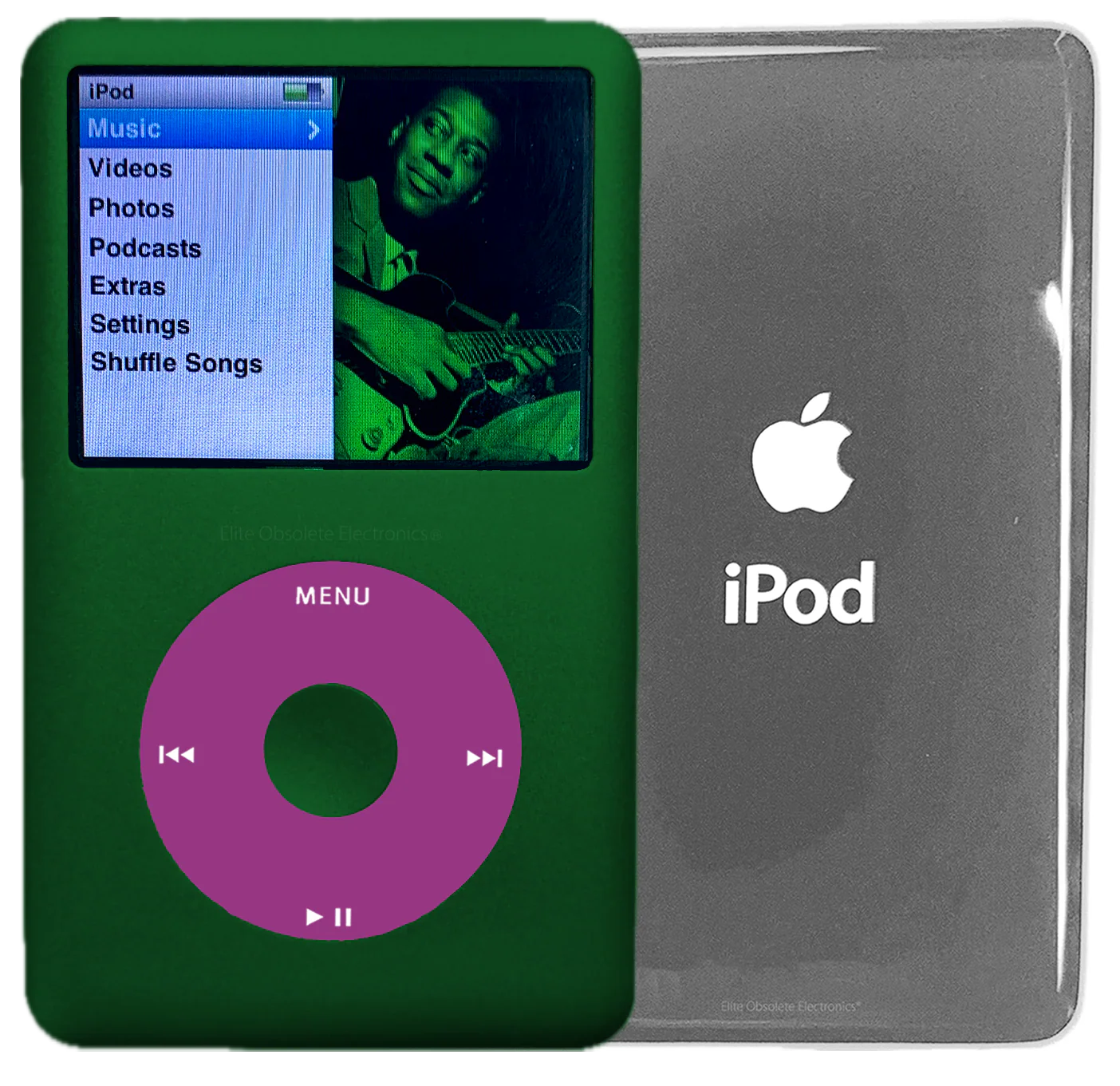 New Apple iPod Classic 6th & 7th Generation Jungle Green Metal / Pink / Jungle Green Metal (Silver)