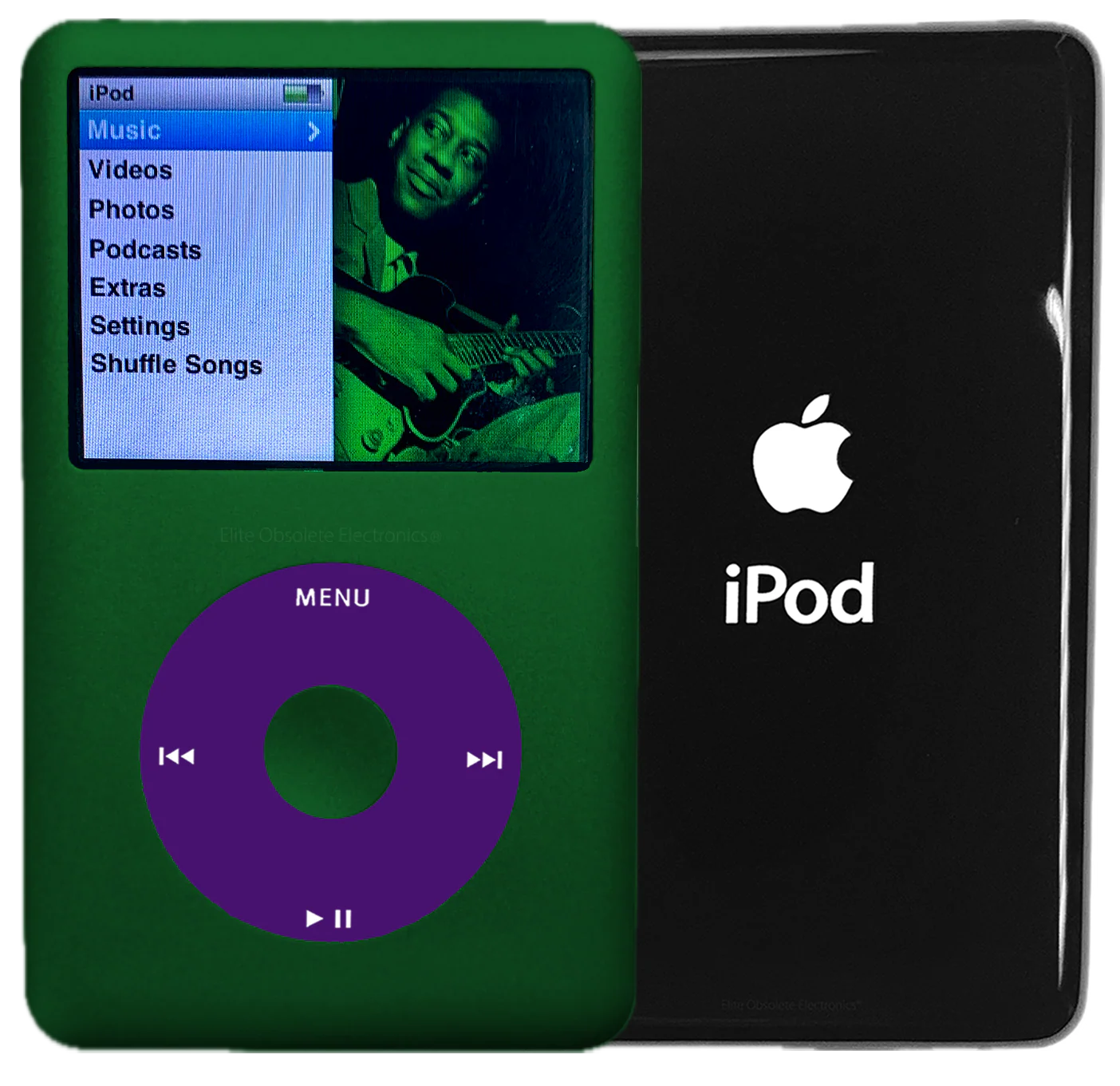 New Apple iPod Classic 6th & 7th Generation Jungle Green Metal / Purple / Jungle Green Metal (Black)