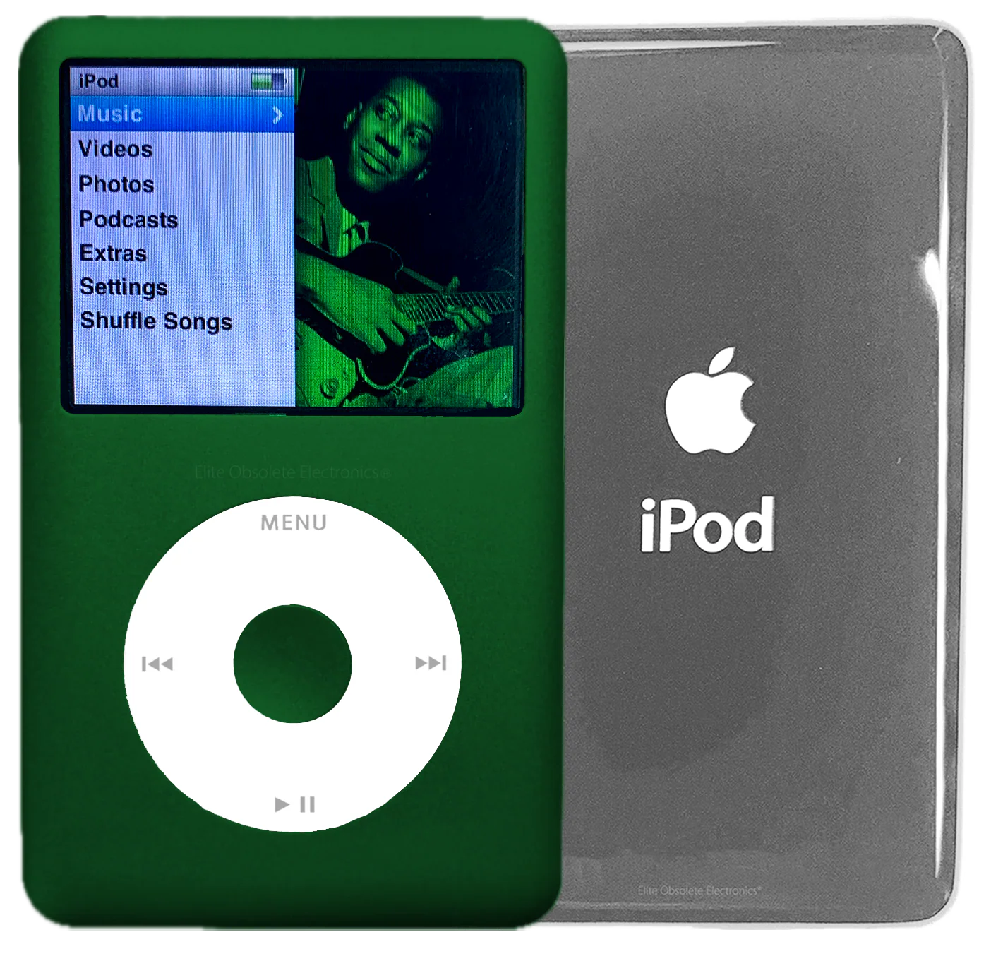 New Apple iPod Classic 6th & 7th Generation Jungle Green Metal / White / Jungle Green Metal (Silver)