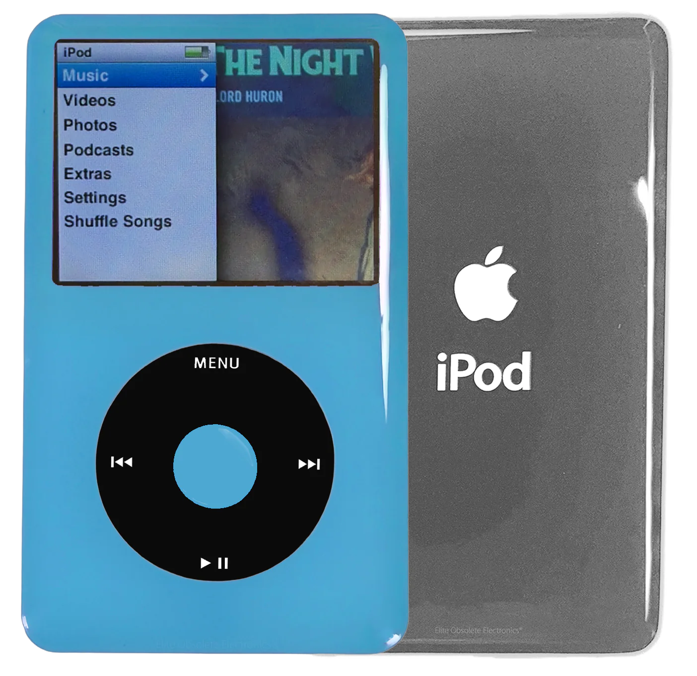 New Apple iPod Classic 6th & 7th Generation Light Blue Plastic / Black / Light Blue Plastic (Silver)