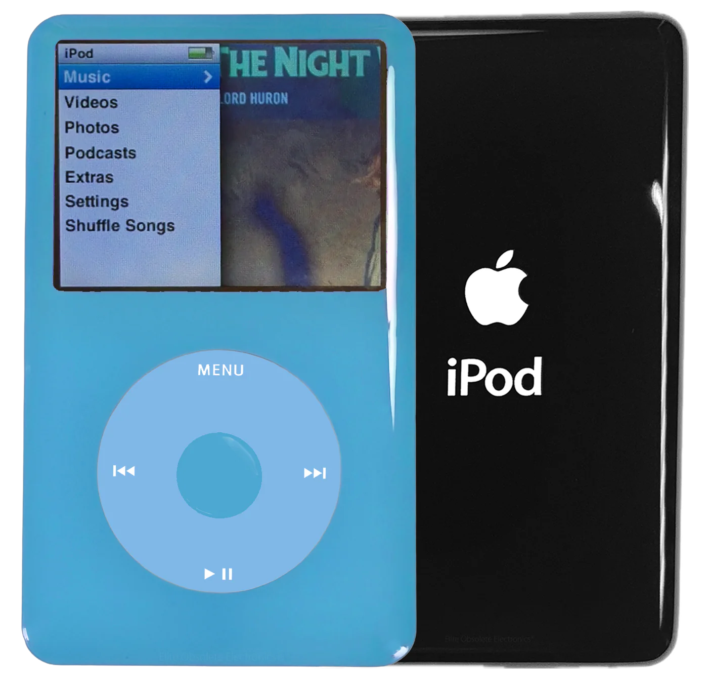 New Apple iPod Classic 6th & 7th Generation Light Blue Plastic / Light Blue / Light Blue Plastic (Black)