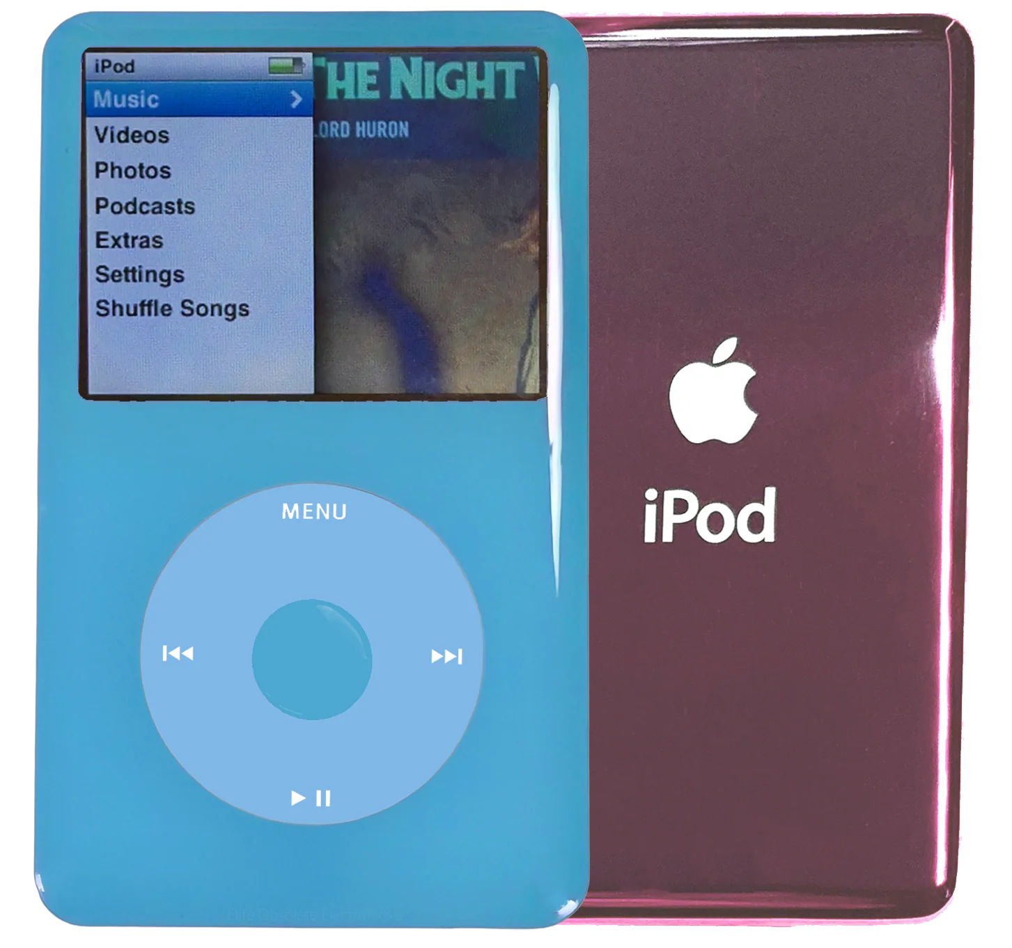 New Apple iPod Classic 6th & 7th Generation Light Blue Plastic / Light Blue / Light Blue Plastic (Blush Pink)