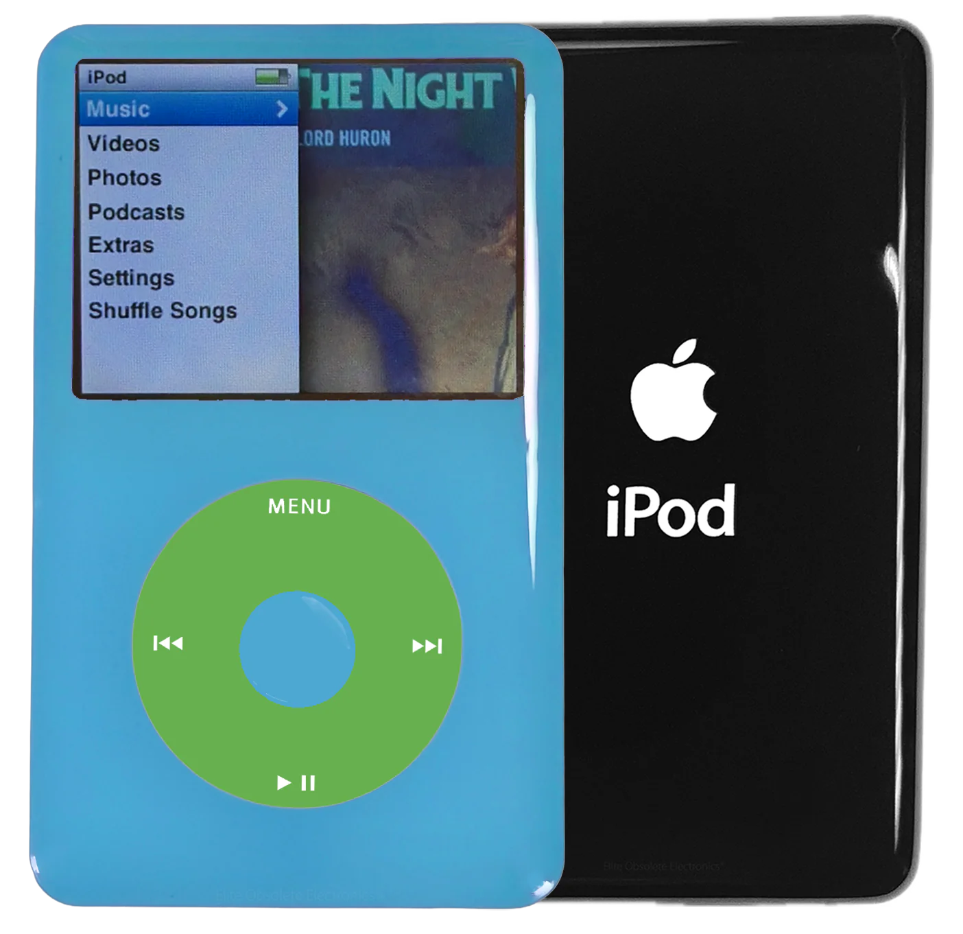 New Apple iPod Classic 6th & 7th Generation Light Blue Plastic / Light Green / Light Blue Plastic (Black)