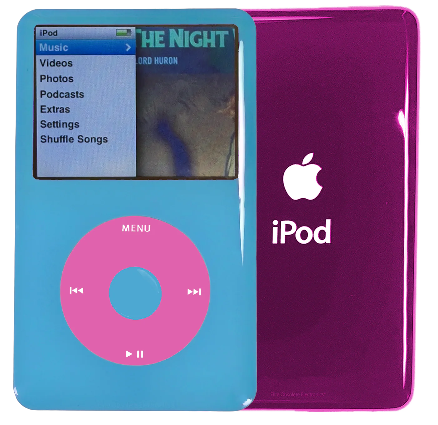 New Apple iPod Classic 6th & 7th Generation Light Blue Plastic / Light Pink / Light Blue Plastic (Hyper Pink)