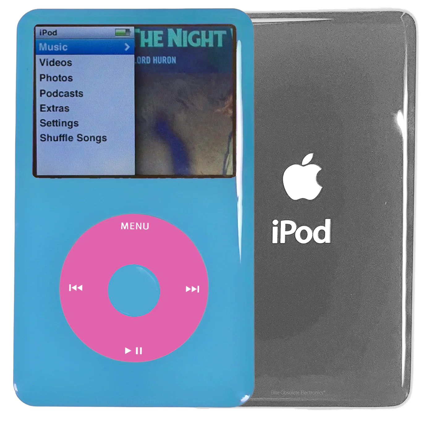 New Apple iPod Classic 6th & 7th Generation Light Blue Plastic / Light Pink / Light Blue Plastic (Silver)