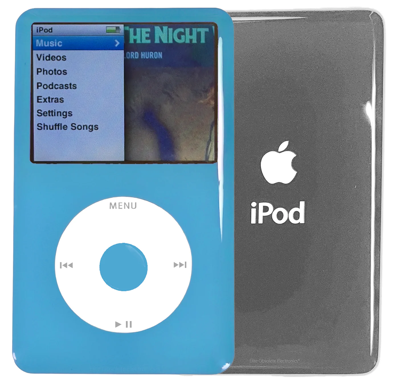 New Apple iPod Classic 6th & 7th Generation Light Blue Plastic / White / Light Blue Plastic (Silver)