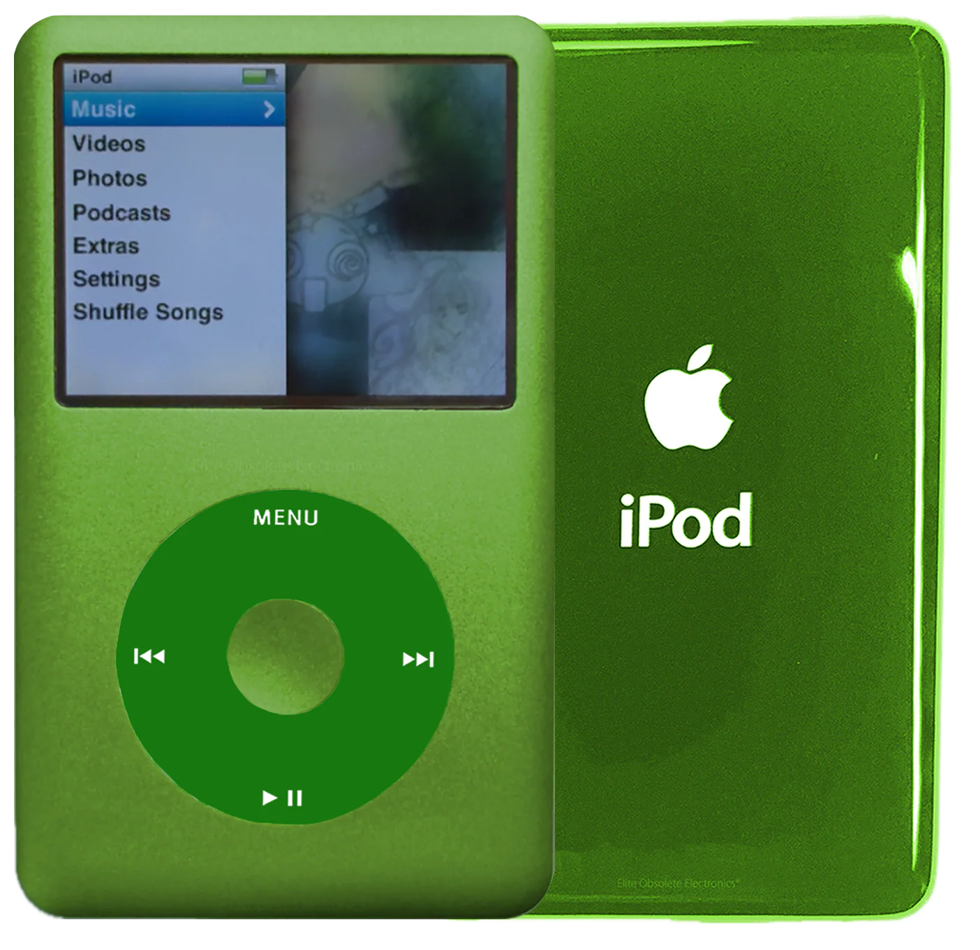 New Apple iPod Classic 6th & 7th Generation Lime Green Metal / Green / Lime Green Metal (Toxic Green)