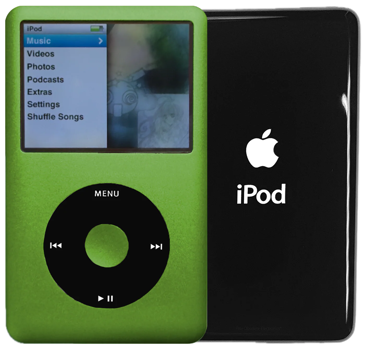 New Apple iPod Classic 6th & 7th Generation Lime Green Metal / Black / Lime Green Metal (Black)