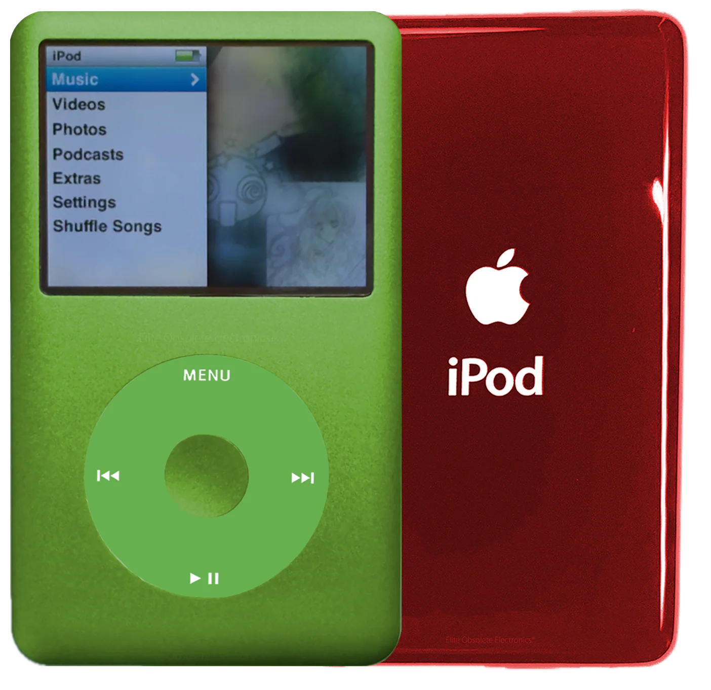 New Apple iPod Classic 6th & 7th Generation Lime Green Metal / Light Green / Lime Green Metal (Sangria Red)