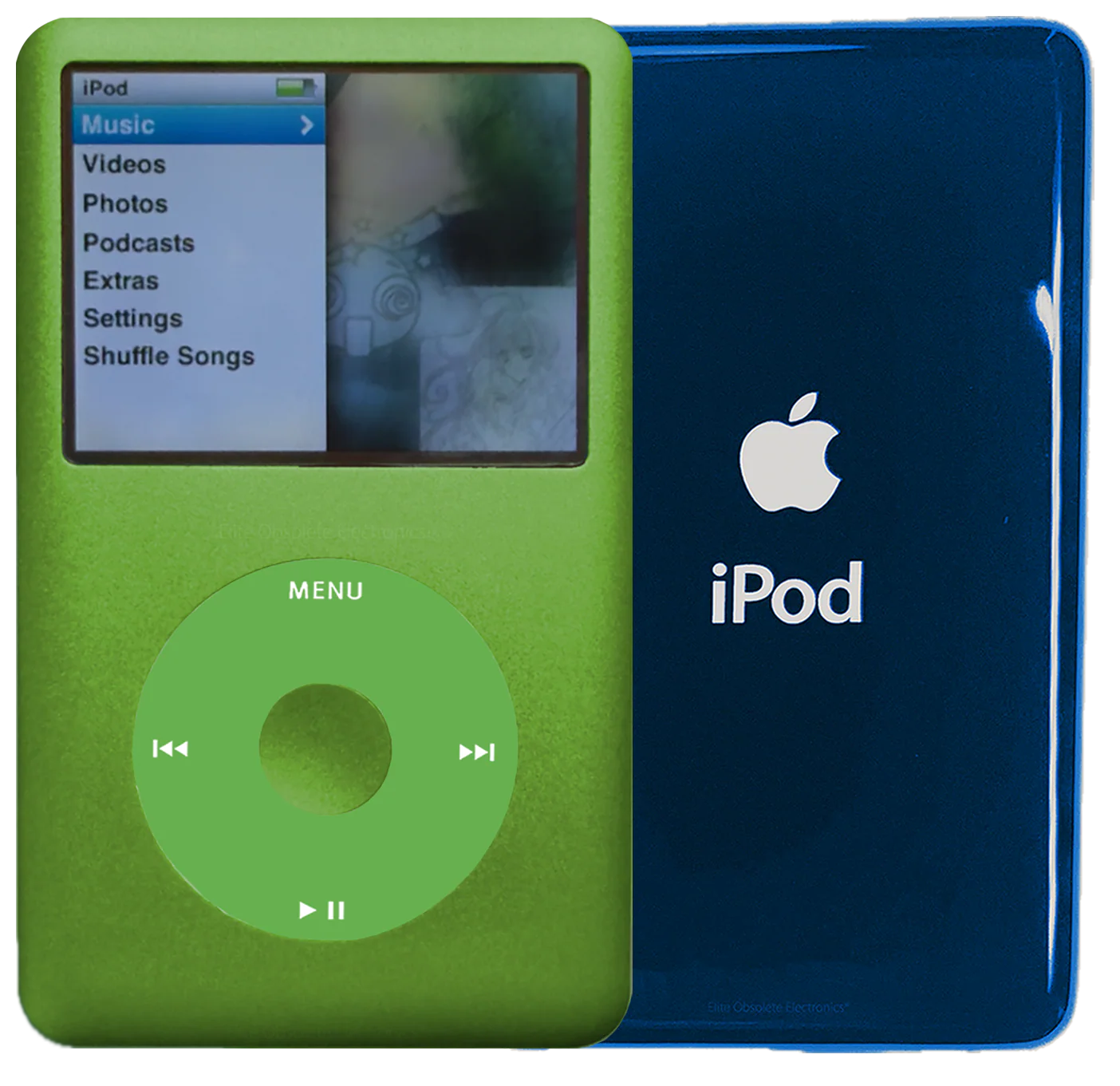New Apple iPod Classic 6th & 7th Generation Lime Green Metal / Light Green / Lime Green Metal (Aqua)
