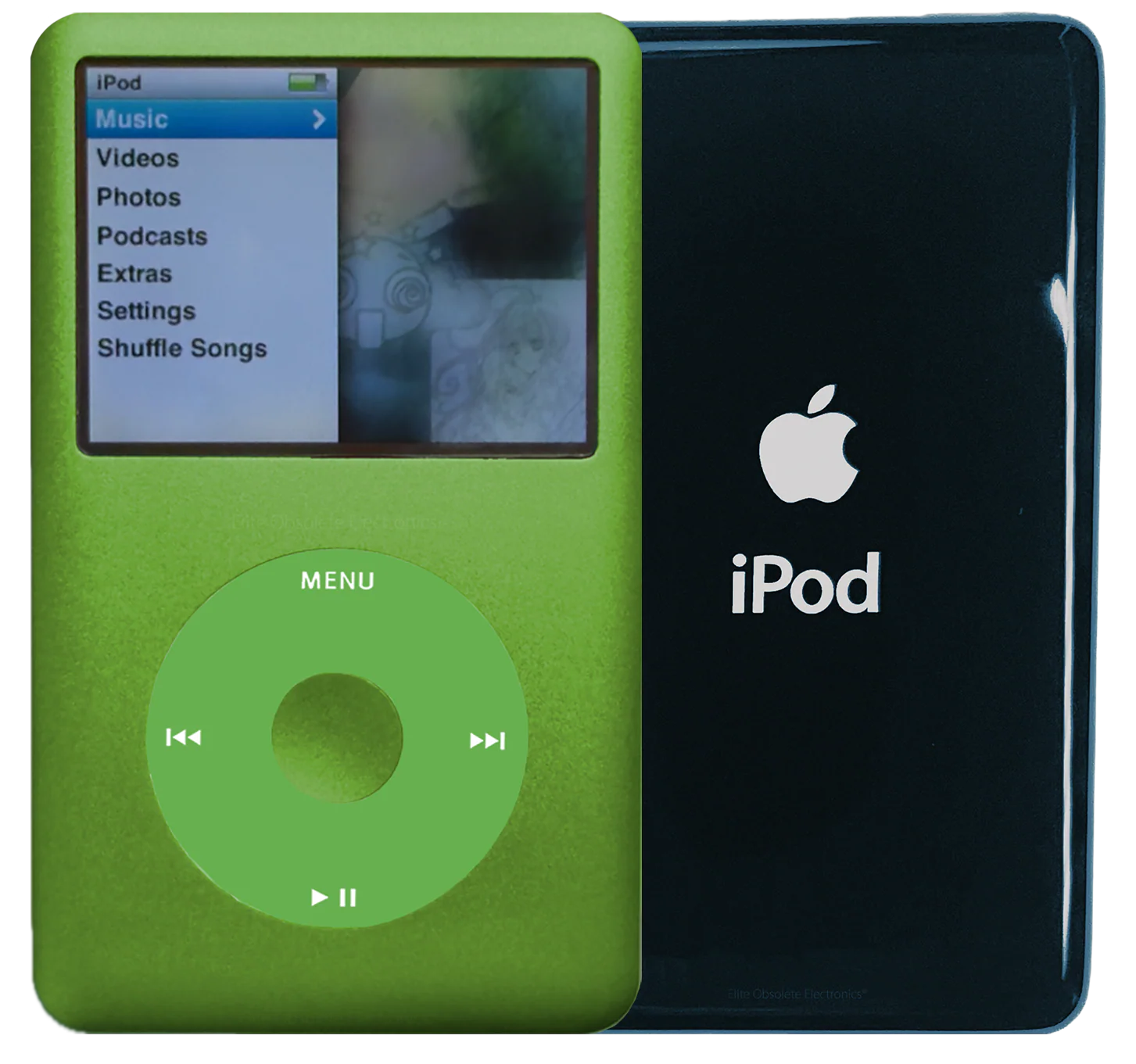 New Apple iPod Classic 6th & 7th Generation Lime Green Metal / Light Green / Lime Green Metal (Storm Cloud)