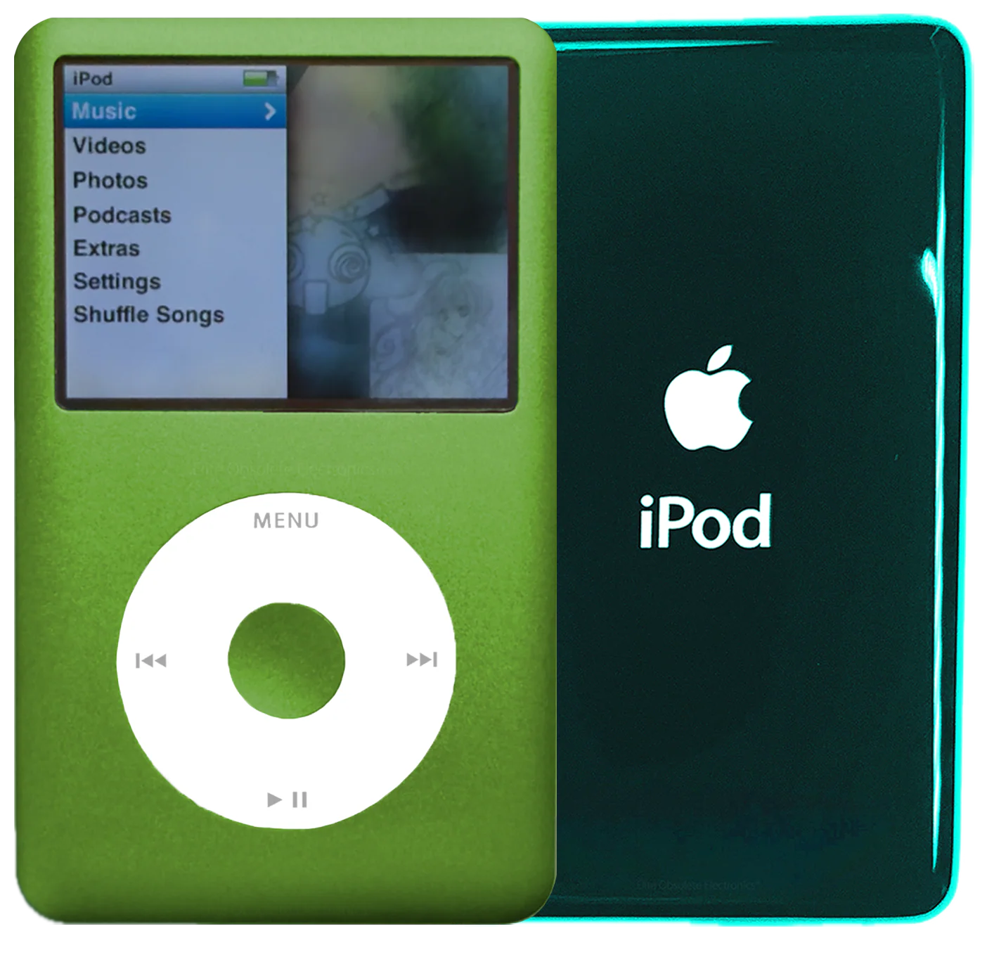 New Apple iPod Classic 6th & 7th Generation Lime Green Metal / White / Lime Green Metal (Pine Green)