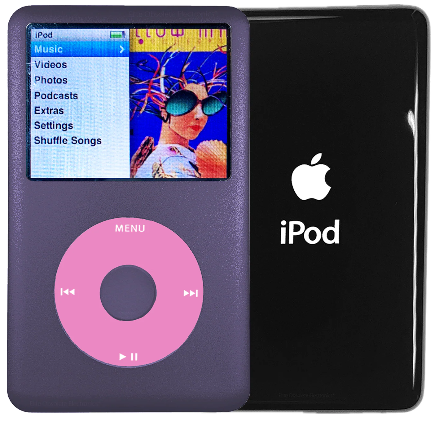 New Apple iPod Classic 6th & 7th Generation Midnight Purple Metal / Light Pink / Midnight Purple Metal (Black)