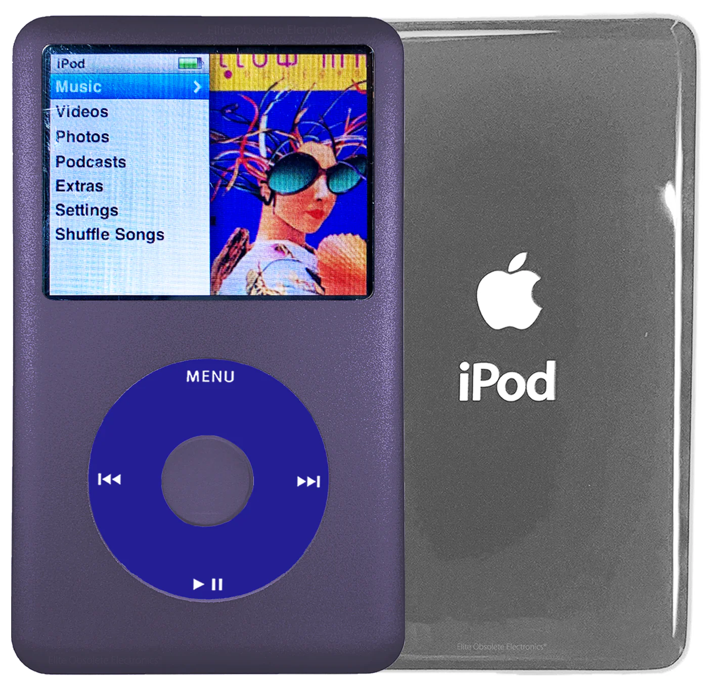 New Apple iPod Classic 6th & 7th Generation Midnight Purple Metal / Blue / Midnight Purple Metal (Silver)