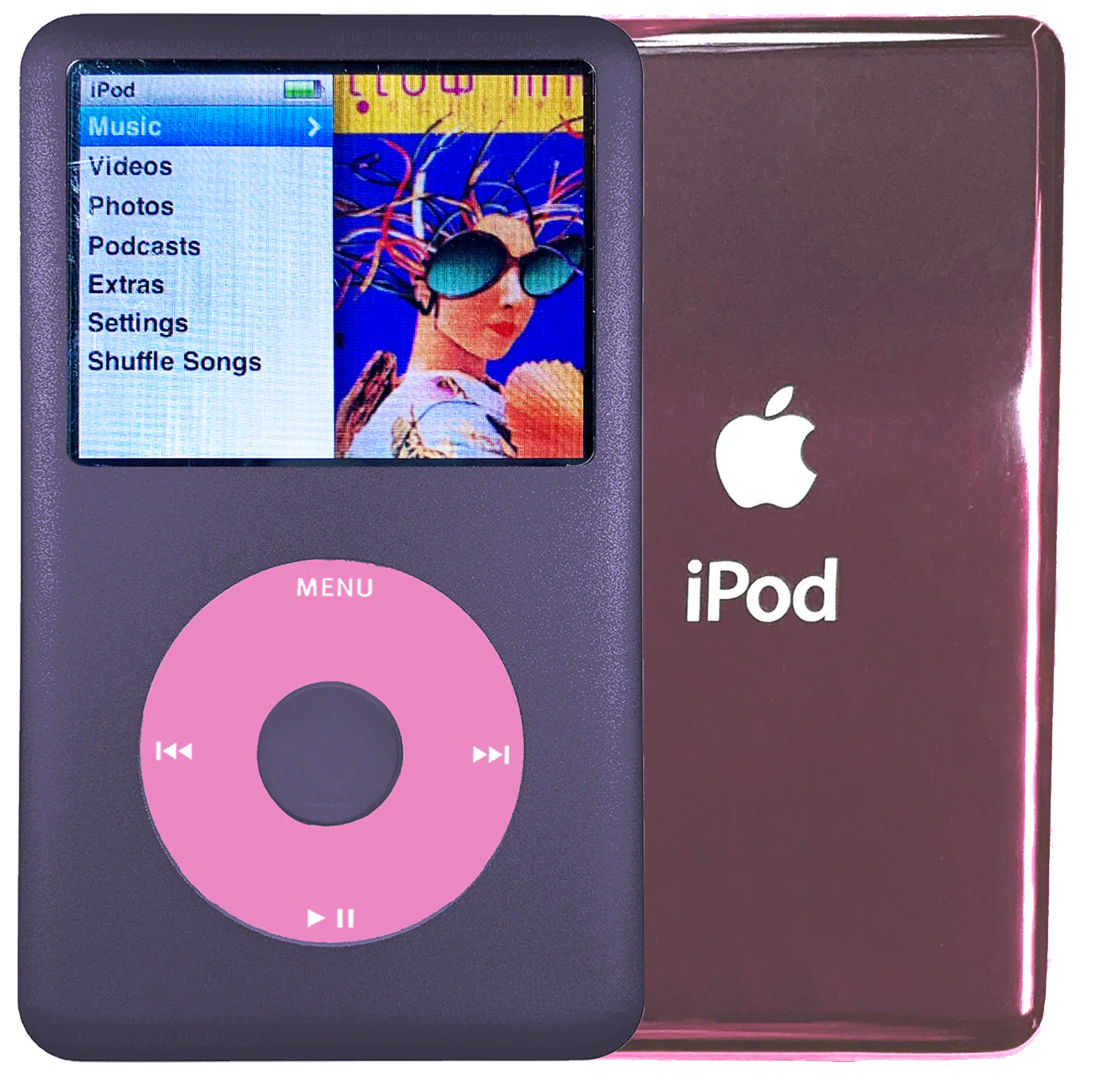 New Apple iPod Classic 6th & 7th Generation Midnight Purple Metal / Light Pink / Midnight Purple Metal (Blush Pink)