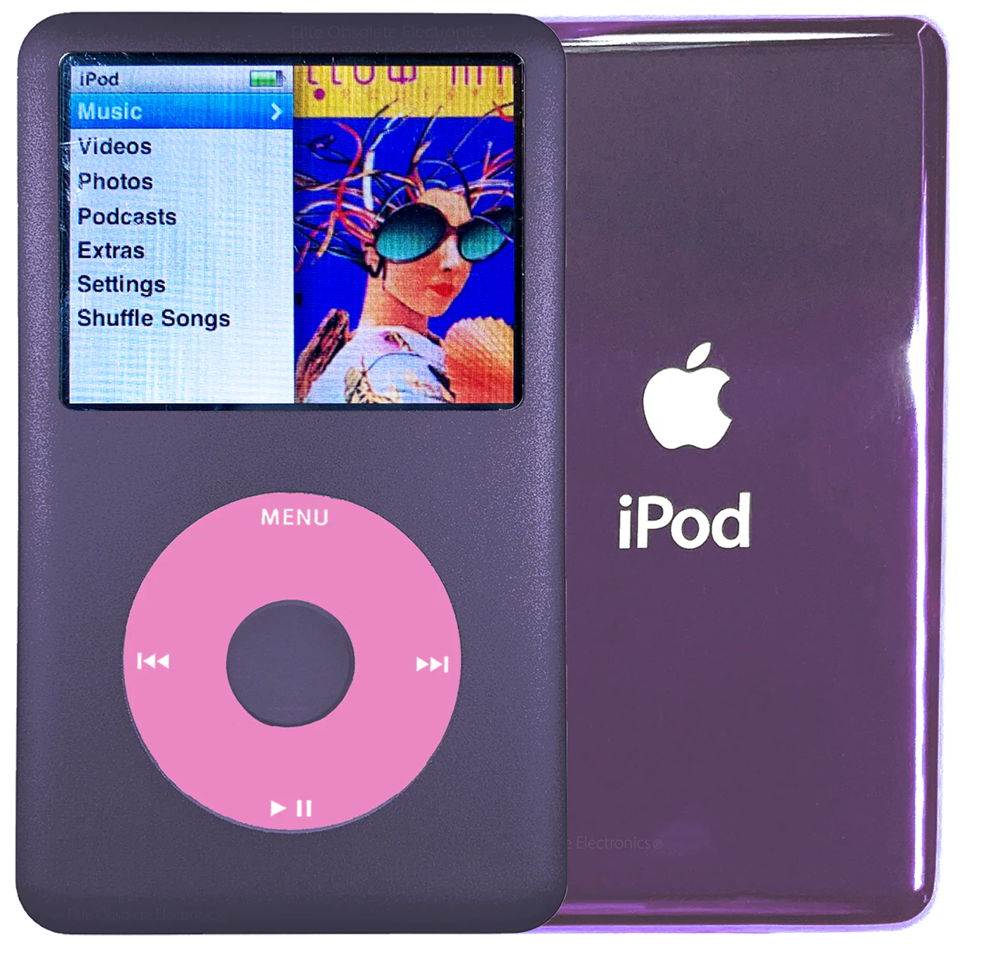 New Apple iPod Classic 6th & 7th Generation Midnight Purple Metal / Light Pink / Midnight Purple Metal (Purple Haze)