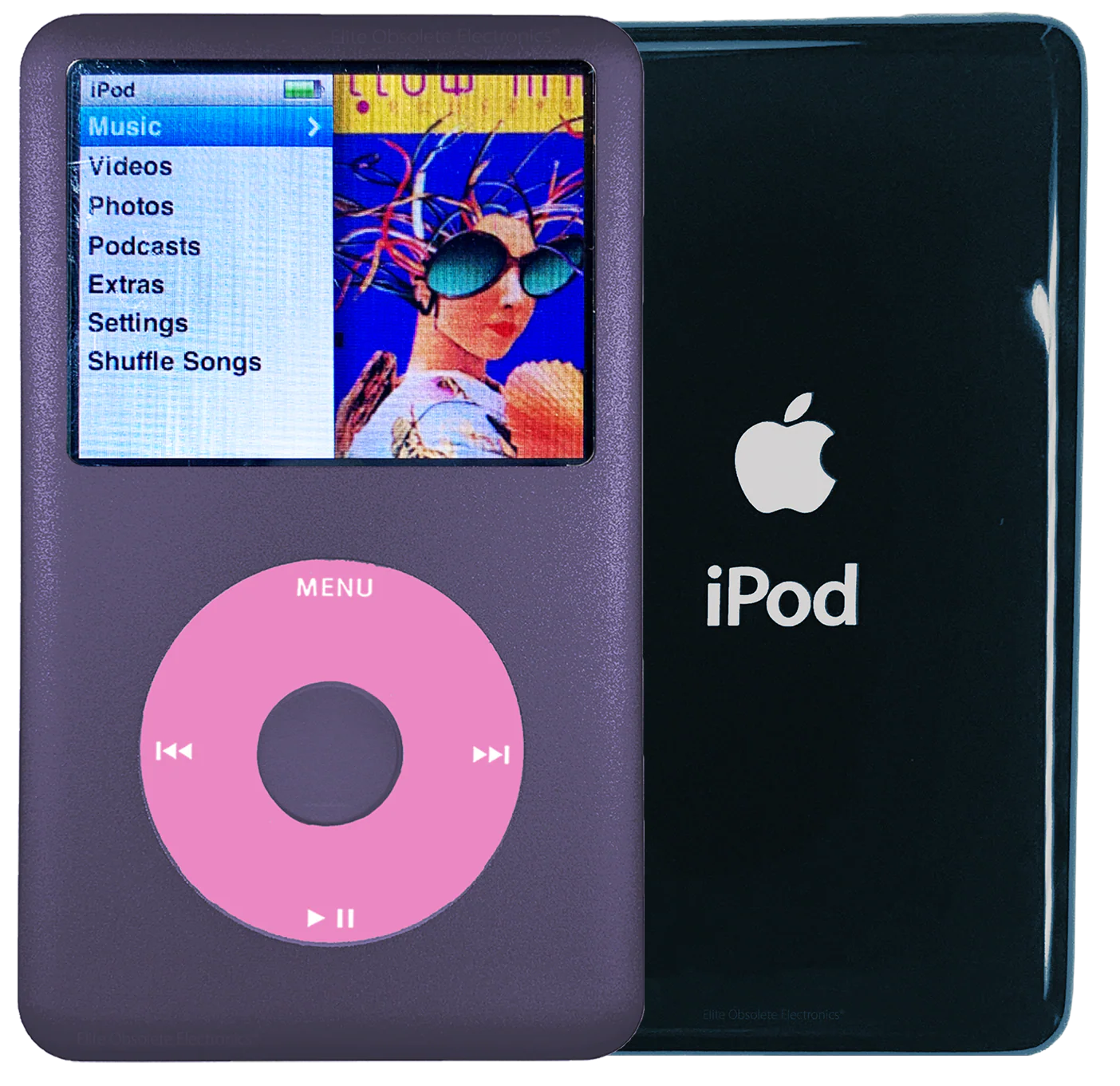 New Apple iPod Classic 6th & 7th Generation Midnight Purple Metal / Light Pink / Midnight Purple Metal (Storm Cloud)