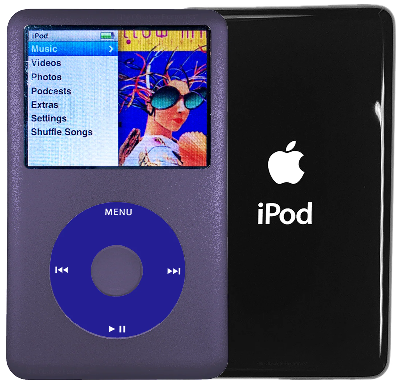 New Apple iPod Classic 6th & 7th Generation Midnight Purple Metal / Blue / Midnight Purple Metal (Black)