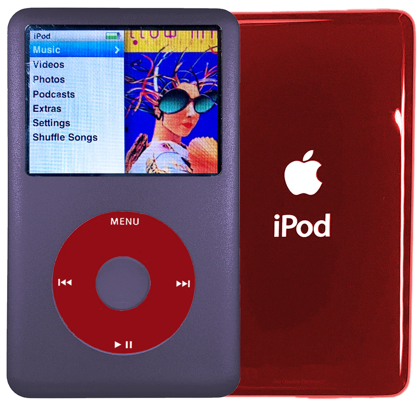New Apple iPod Classic 6th & 7th Generation Midnight Purple Metal / Red / Midnight Purple Metal (Sangria Red)