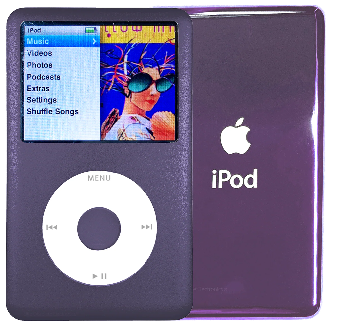 New Apple iPod Classic 6th & 7th Generation Midnight Purple Metal / White / Midnight Purple Metal (Purple Haze)