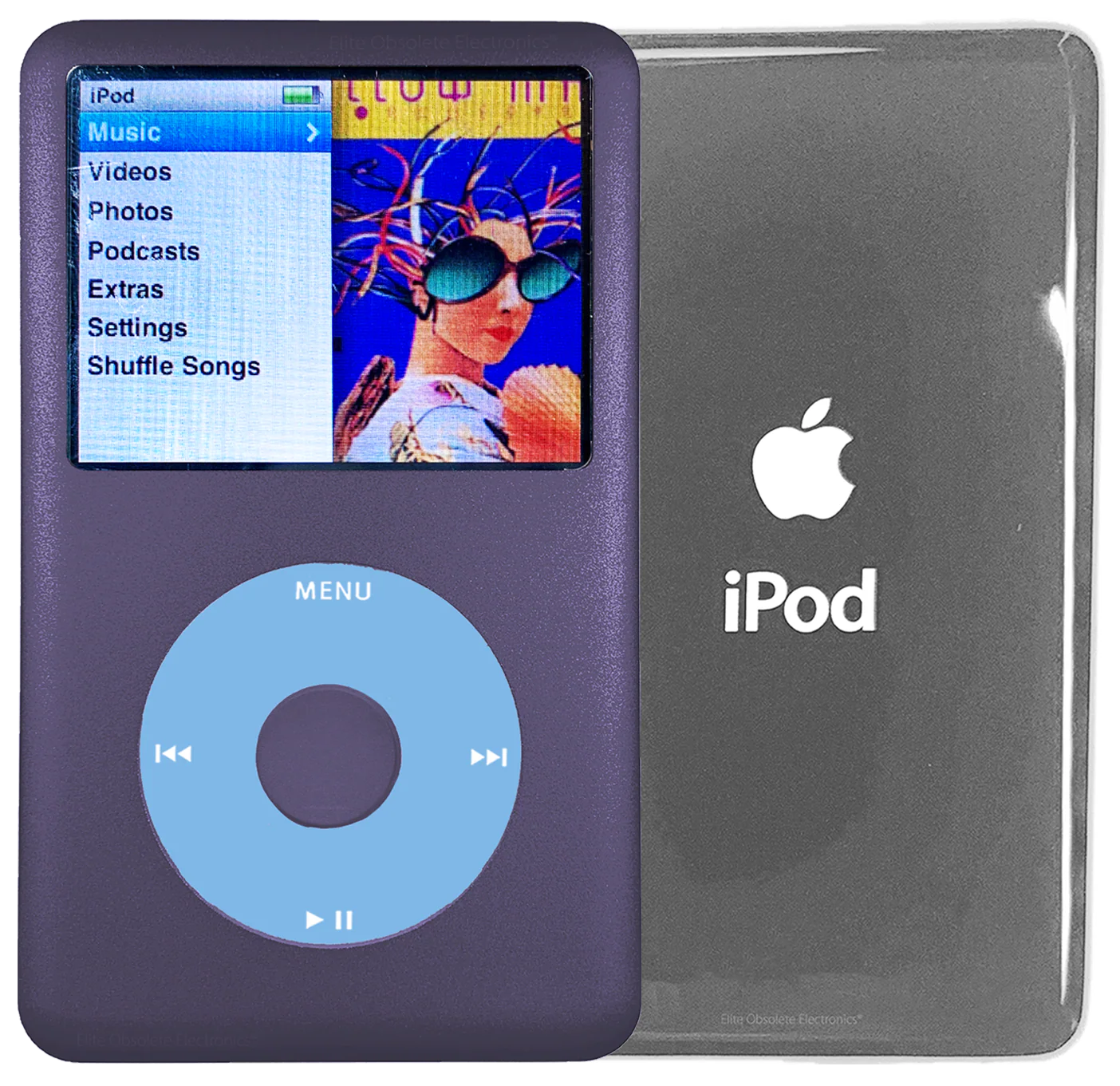 New Apple iPod Classic 6th & 7th Generation Midnight Purple Metal / Light Blue / Midnight Purple Metal (Silver)
