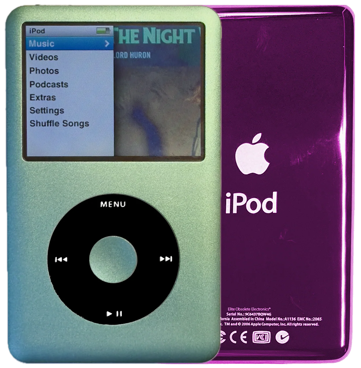 New Apple iPod Classic 6th & 7th Generation Mint Green / Black / Mint Green (Hyper Pink)
