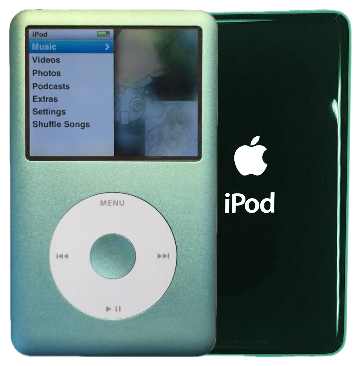 New Apple iPod Classic 6th & 7th Generation Mint Green / White / Mint Green (Pine Green)