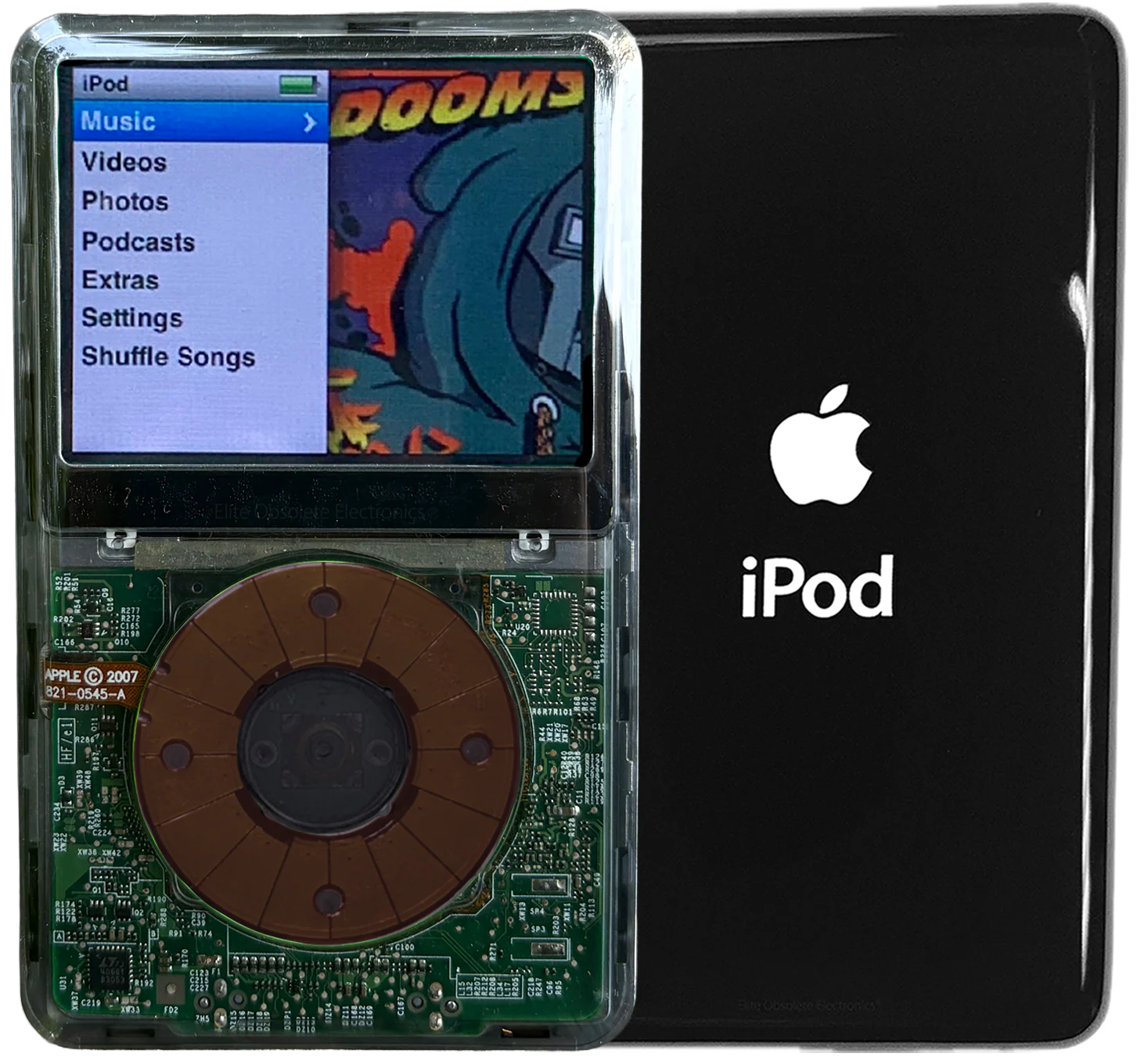 New Apple iPod Classic 6th & 7th Generation Black Crystal Plastic / Black Crystal / Black Crystal (Black)