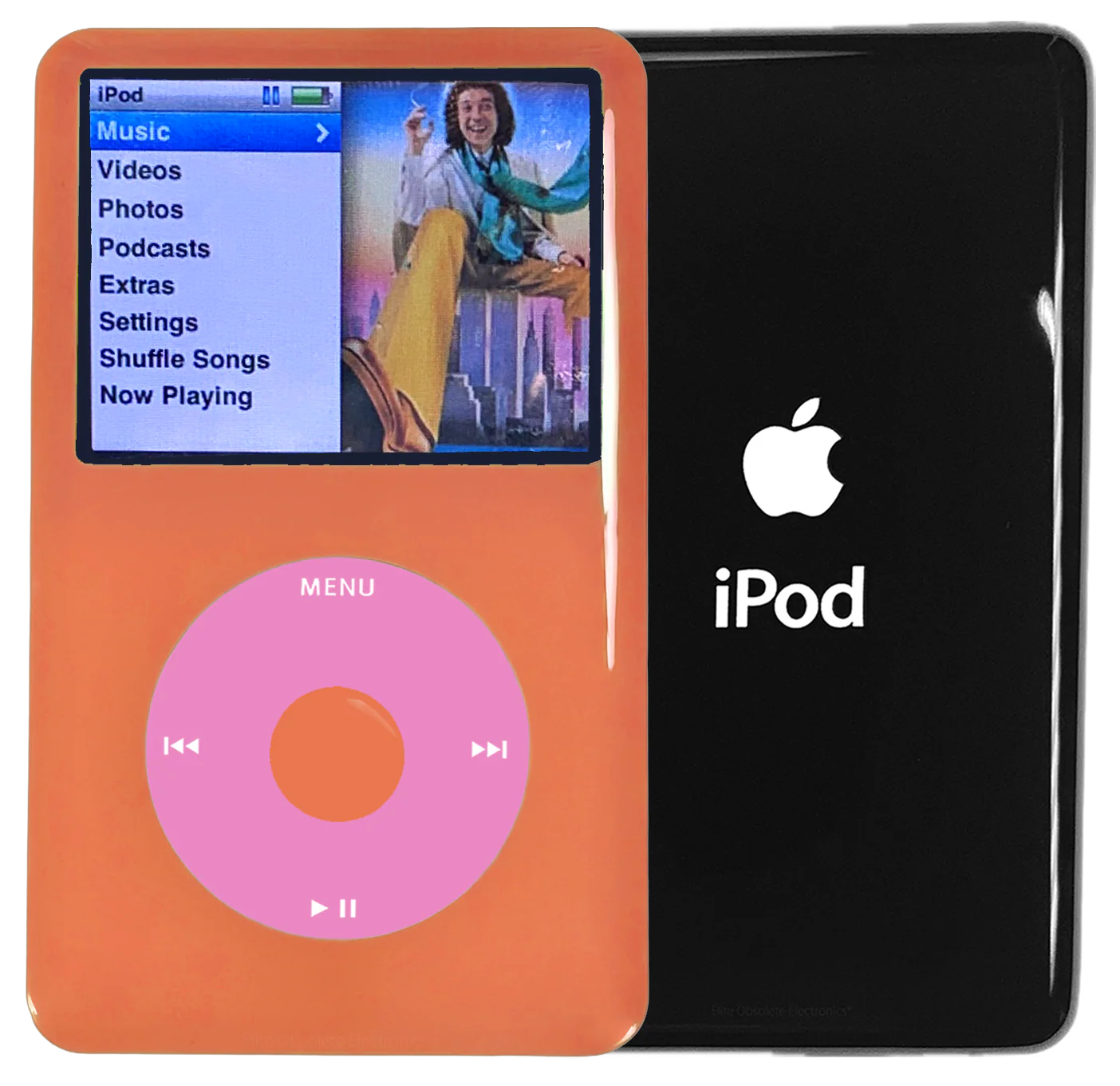 New Apple iPod Classic 6th & 7th Generation Orange Plastic / Light Pink / Orange Plastic (Black)
