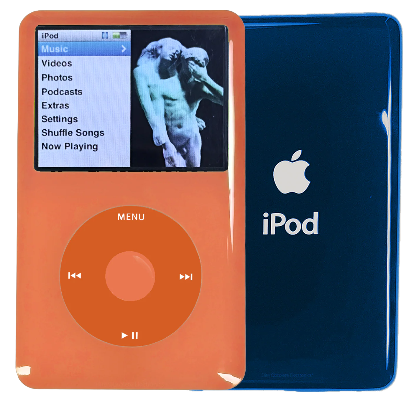New Apple iPod Classic 6th & 7th Generation Orange Plastic / Orange / Orange Plastic (Aqua)