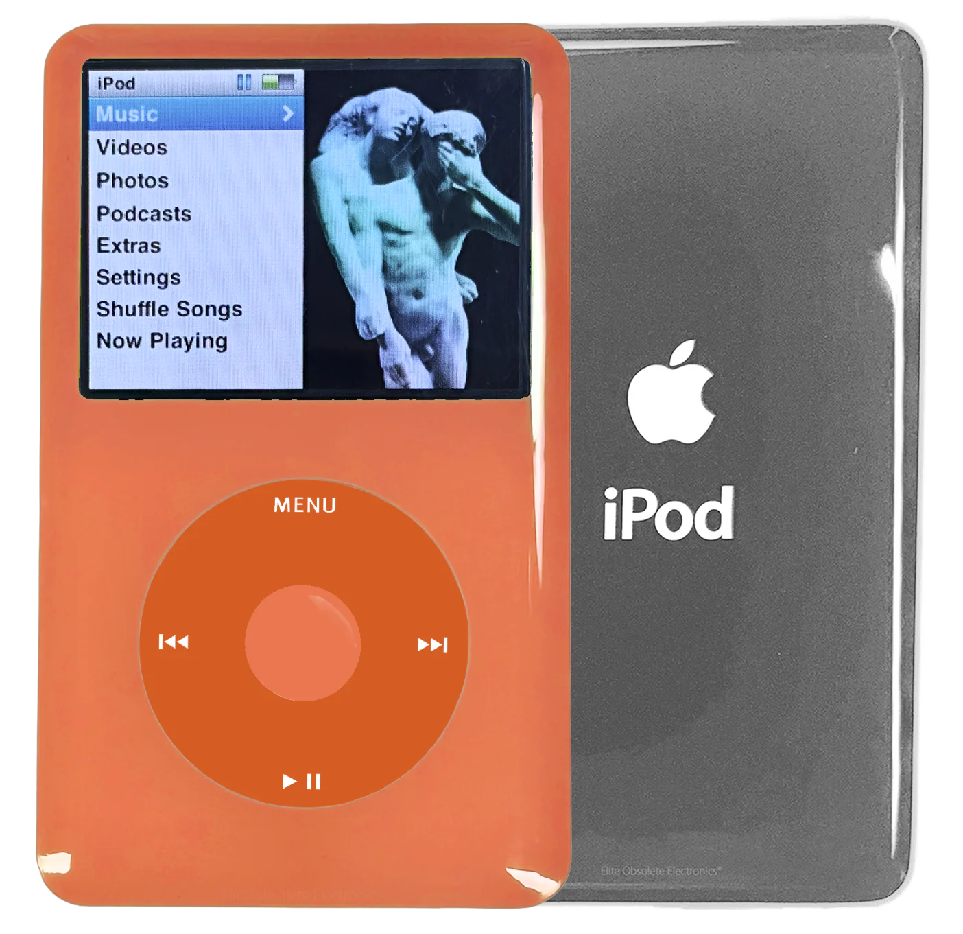 New Apple iPod Classic 6th & 7th Generation Orange Plastic / Orange / Orange Plastic (Silver)