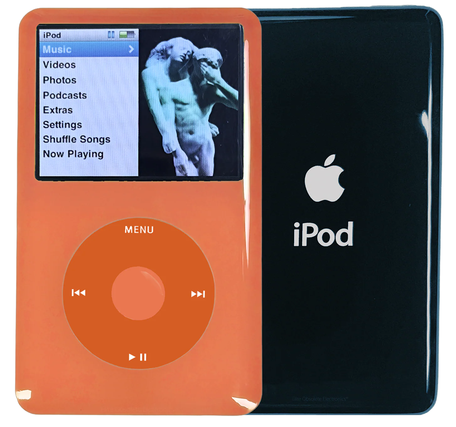 New Apple iPod Classic 6th & 7th Generation Orange Plastic / Orange / Orange Plastic (Storm Cloud)