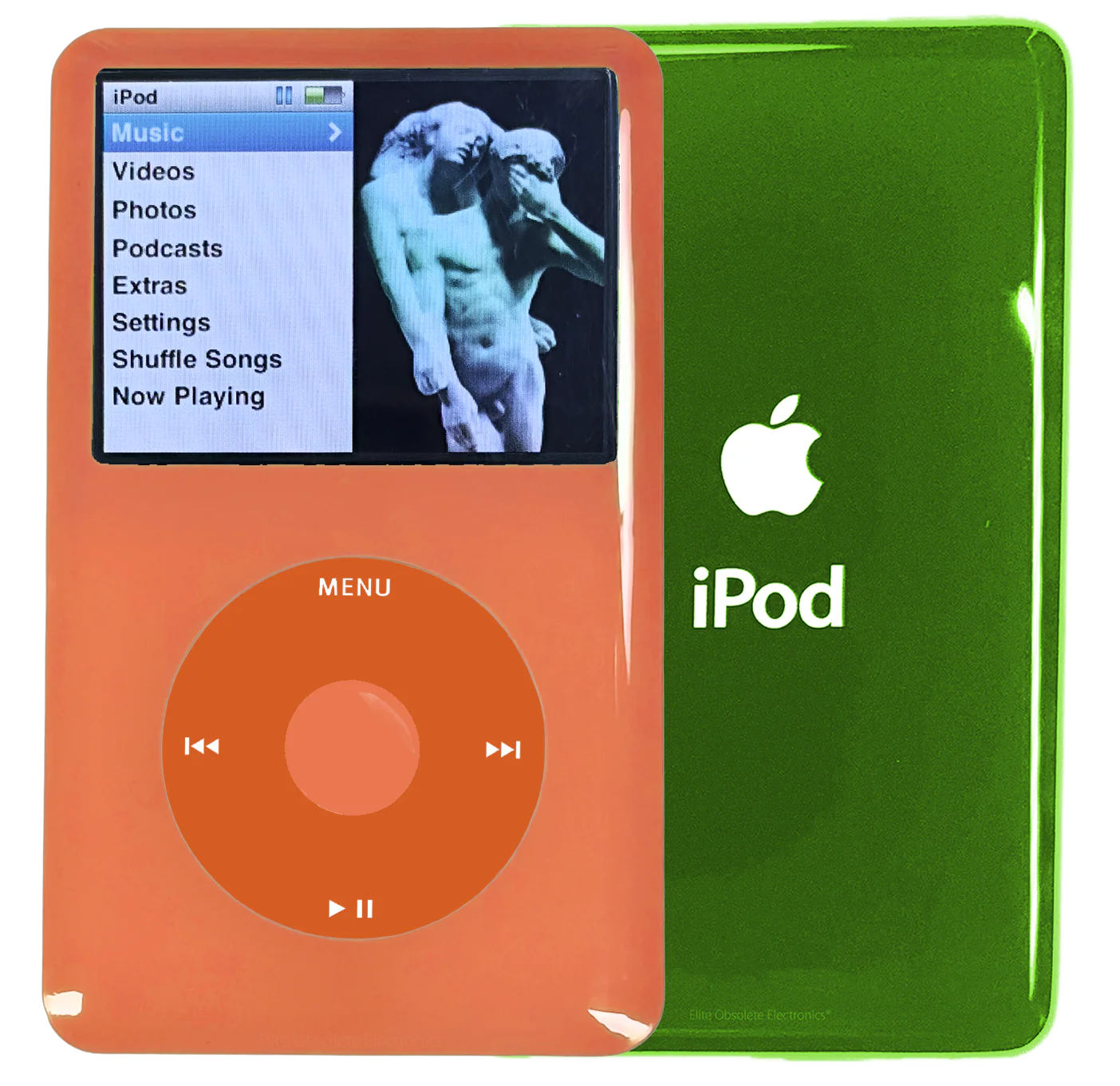 New Apple iPod Classic 6th & 7th Generation Orange Plastic / Orange / Orange Plastic (Toxic Green)